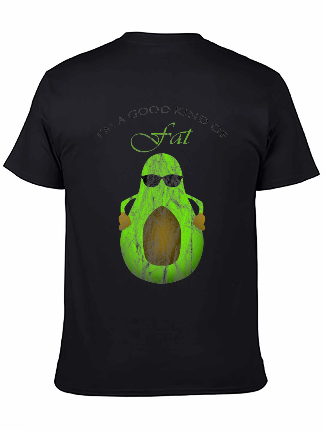 Funny Avocado Good Fat Graphic T-Shirt