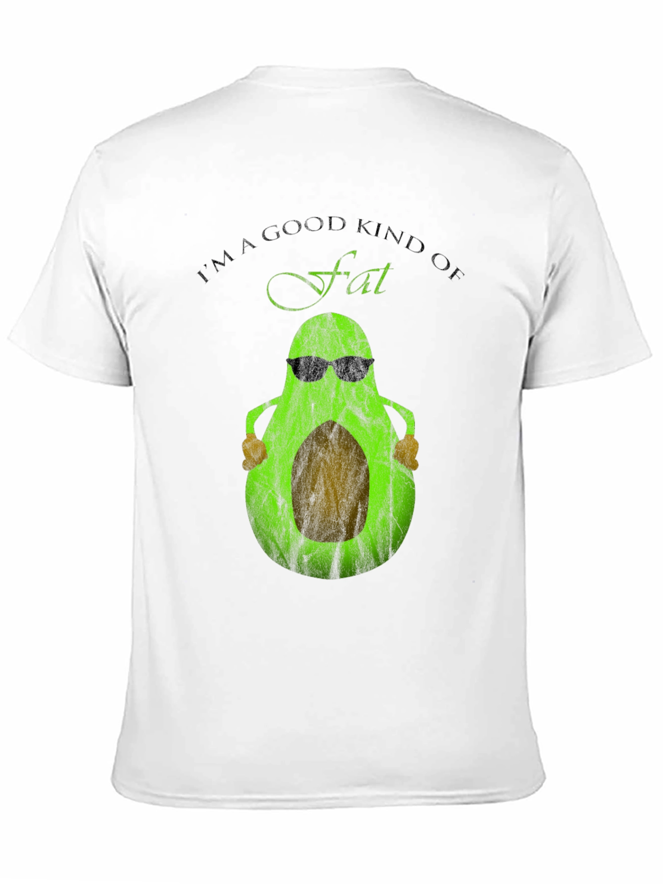 Funny Avocado Good Fat Graphic T-Shirt