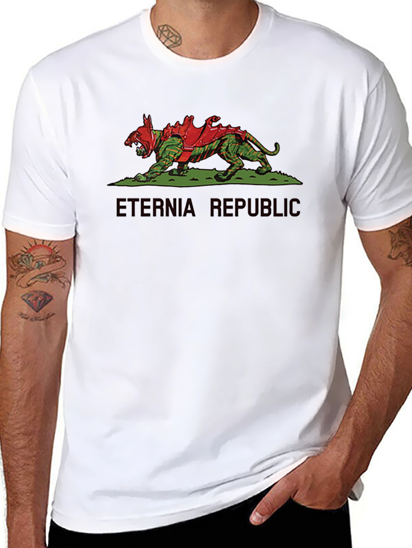 Eternia Republic Graphic Tee - Battlecat Tribute T-Shirt