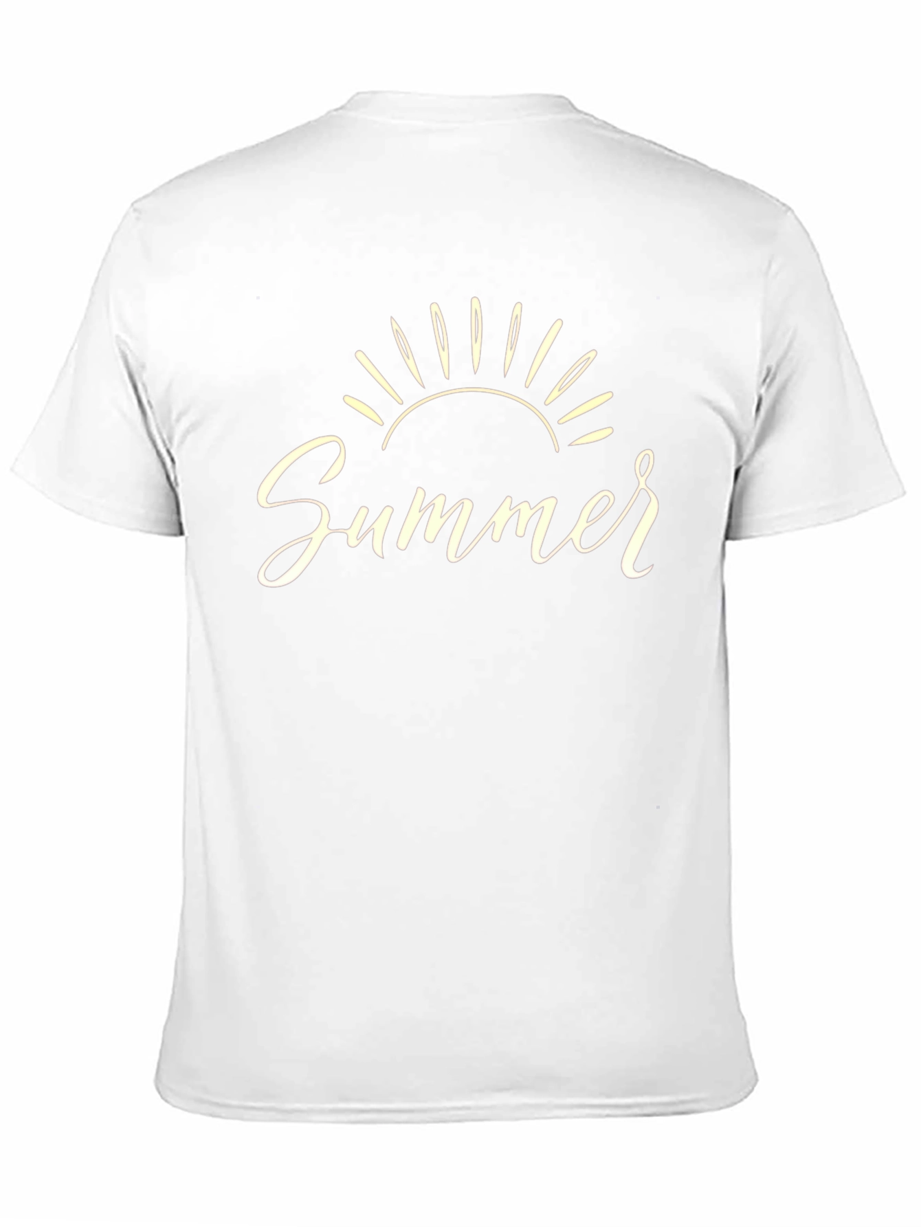 Summer Graphic Tee - Black Crew Neck