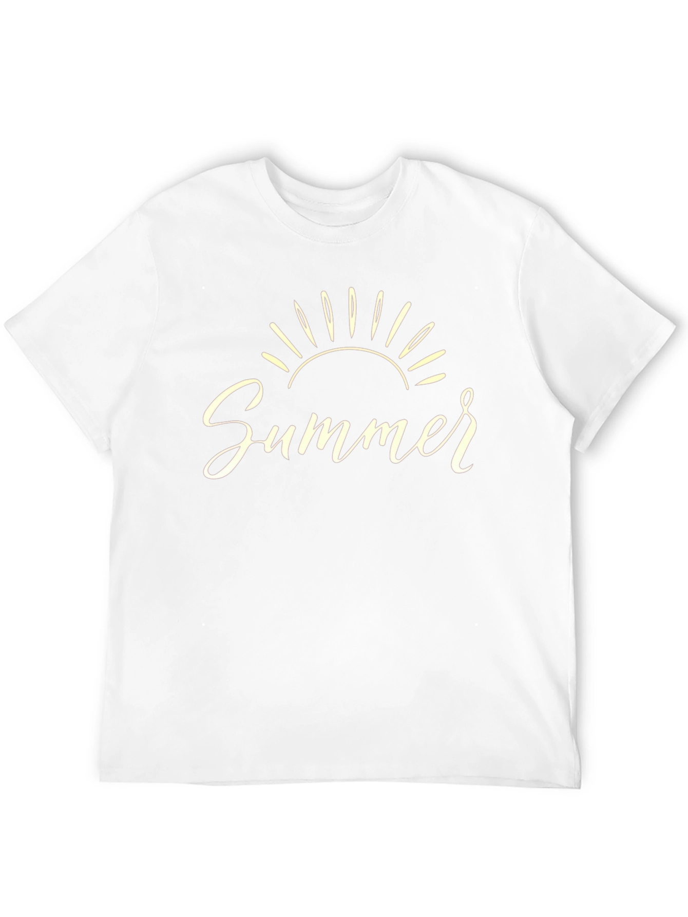 Summer Graphic Tee - Black Crew Neck
