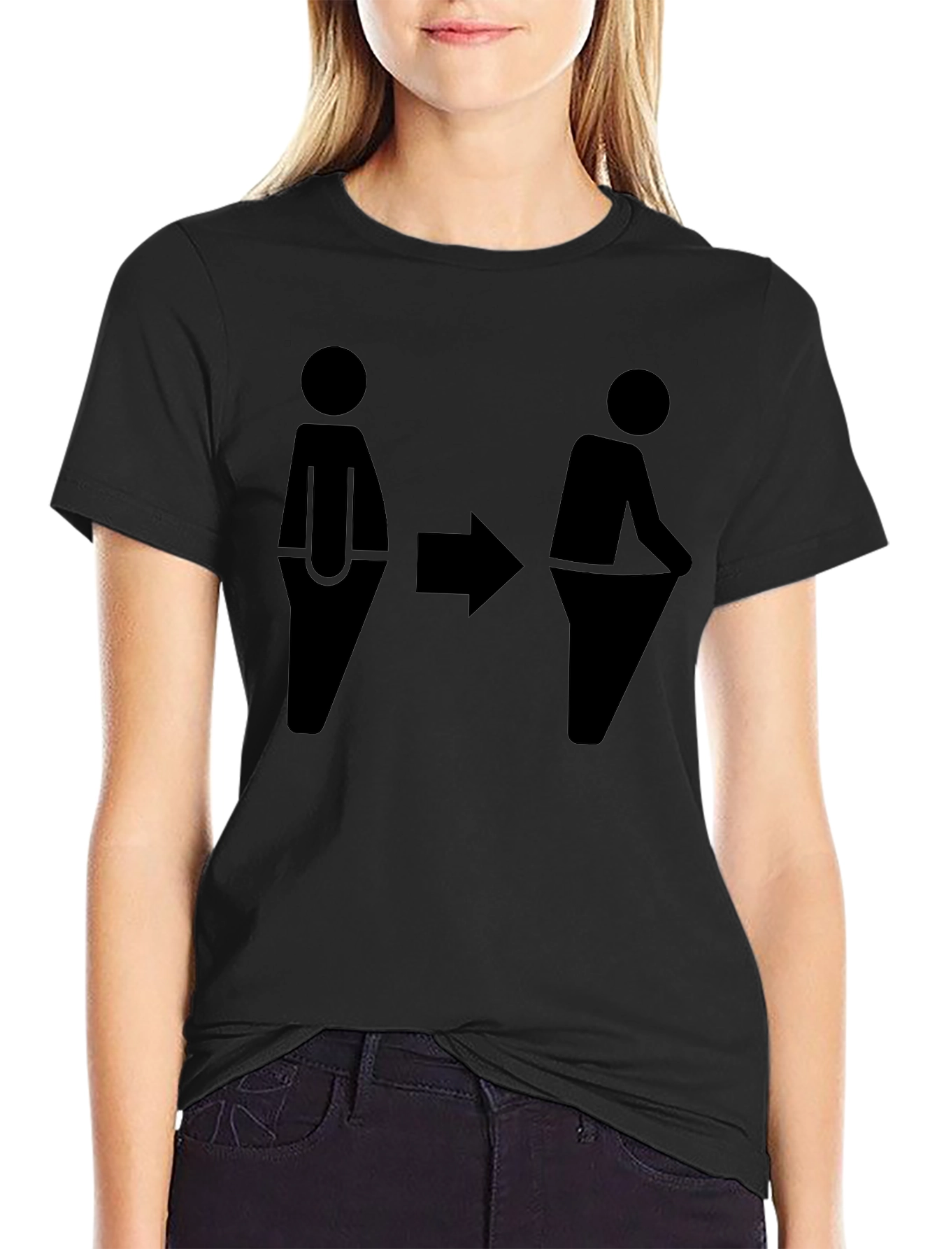 Funny Weight Loss T-Shirt - Stick Figure Transformation