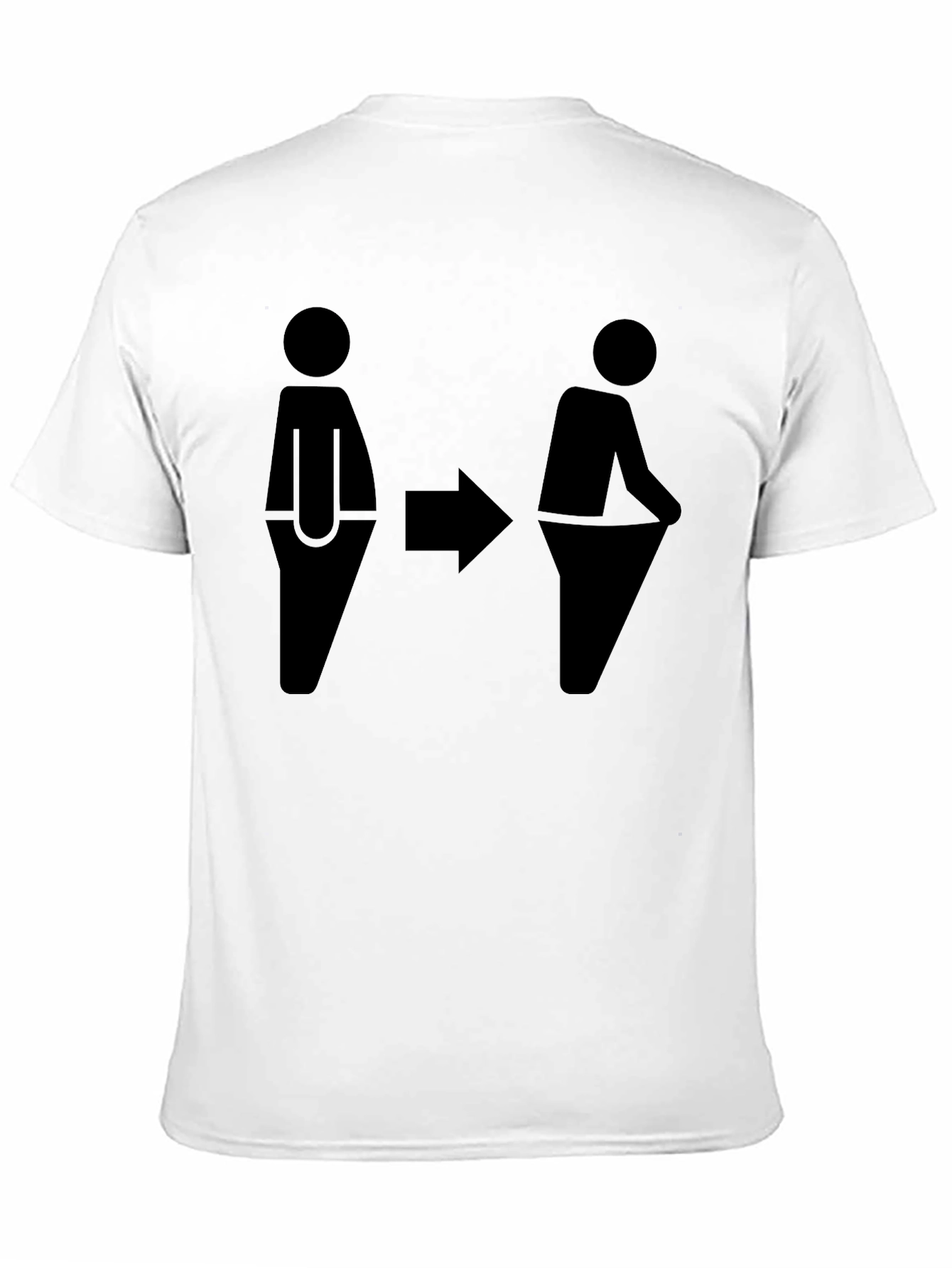 Funny Weight Loss T-Shirt - Stick Figure Transformation