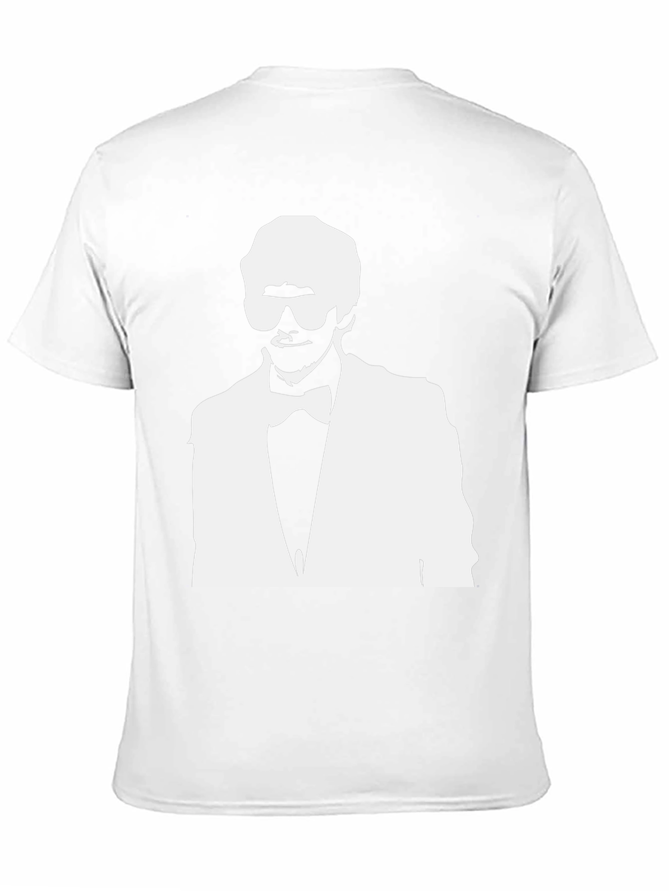 Stylish Black T-Shirt with White Silhouette Graphic