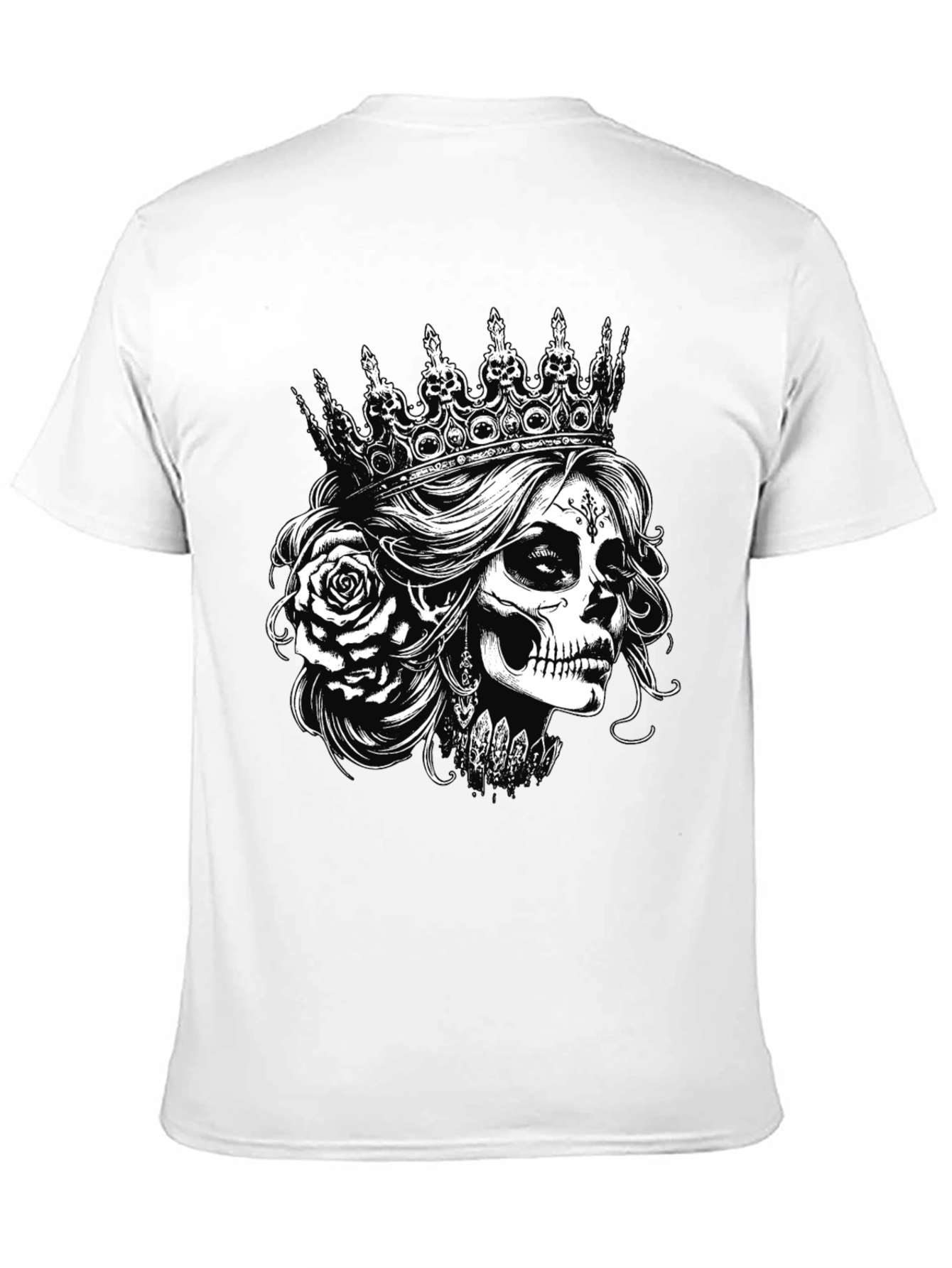 Sugar Skull Queen T-Shirt - Black Graphic Tee