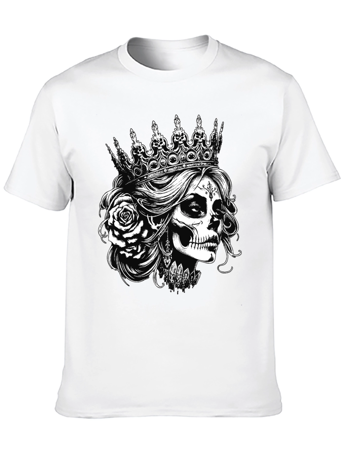 Sugar Skull Queen T-Shirt - Black Graphic Tee