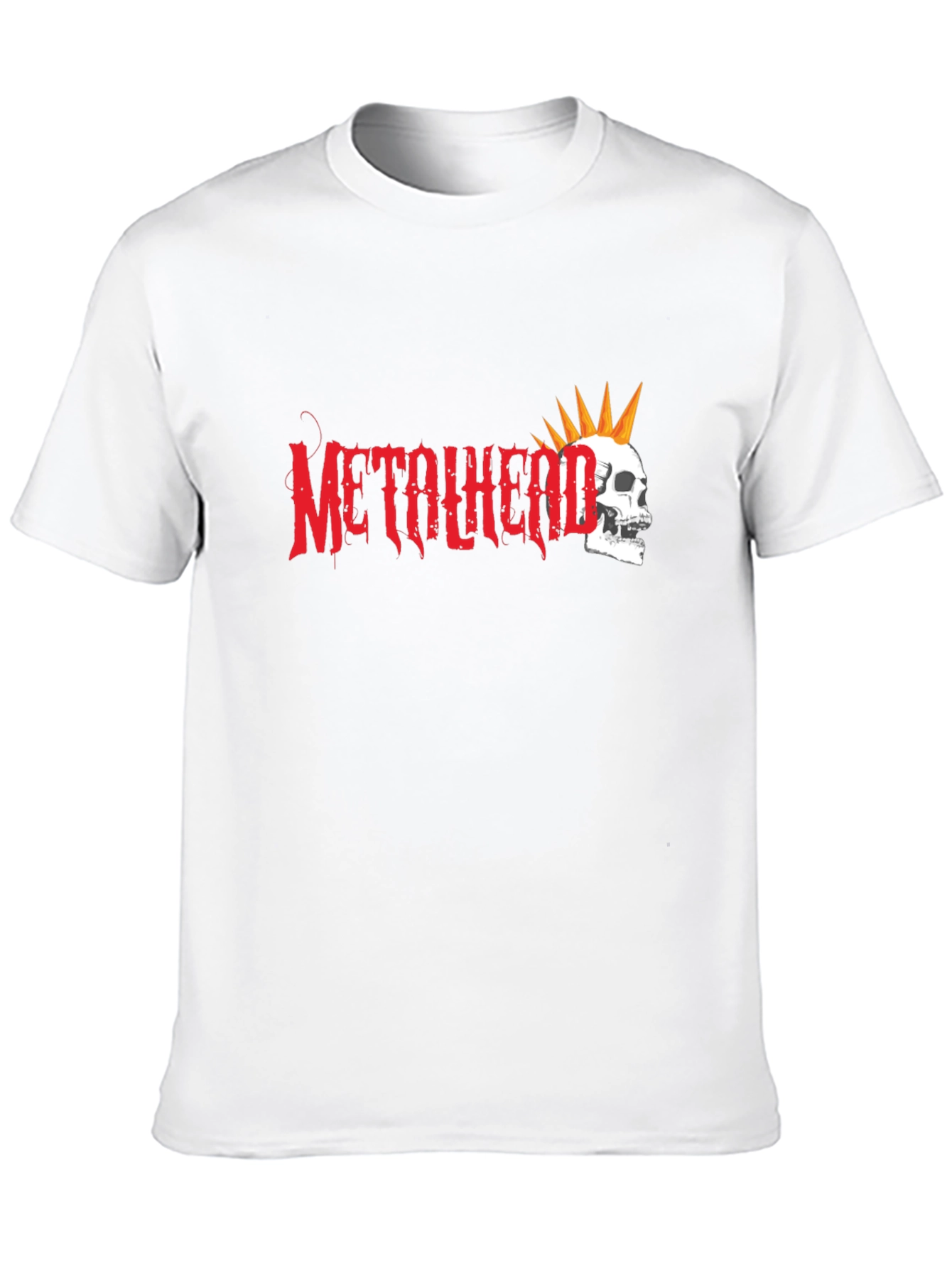 Metalhead Skull Graphic T-Shirt - Black Cotton Tee