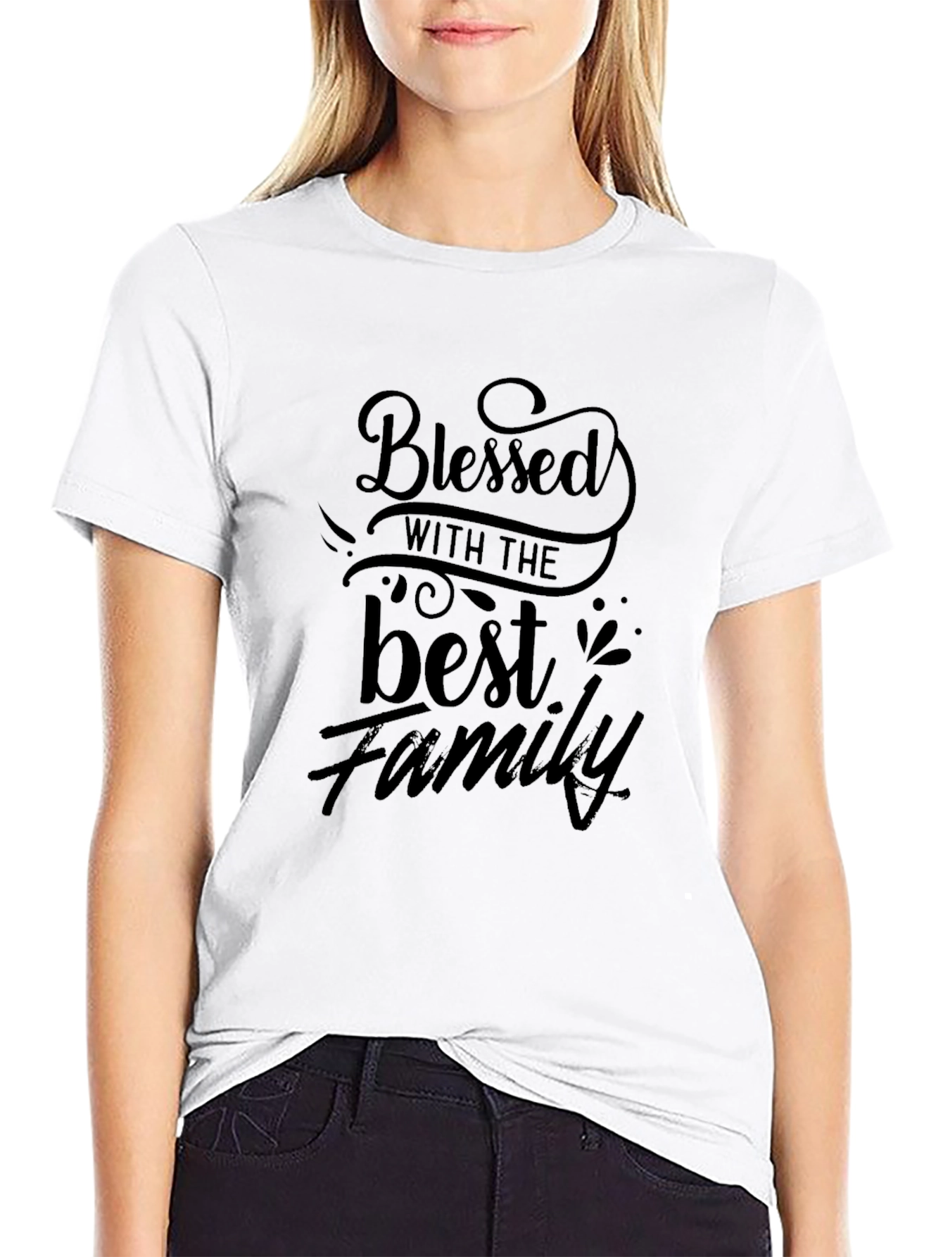Blessed Family Graphic T-Shirt