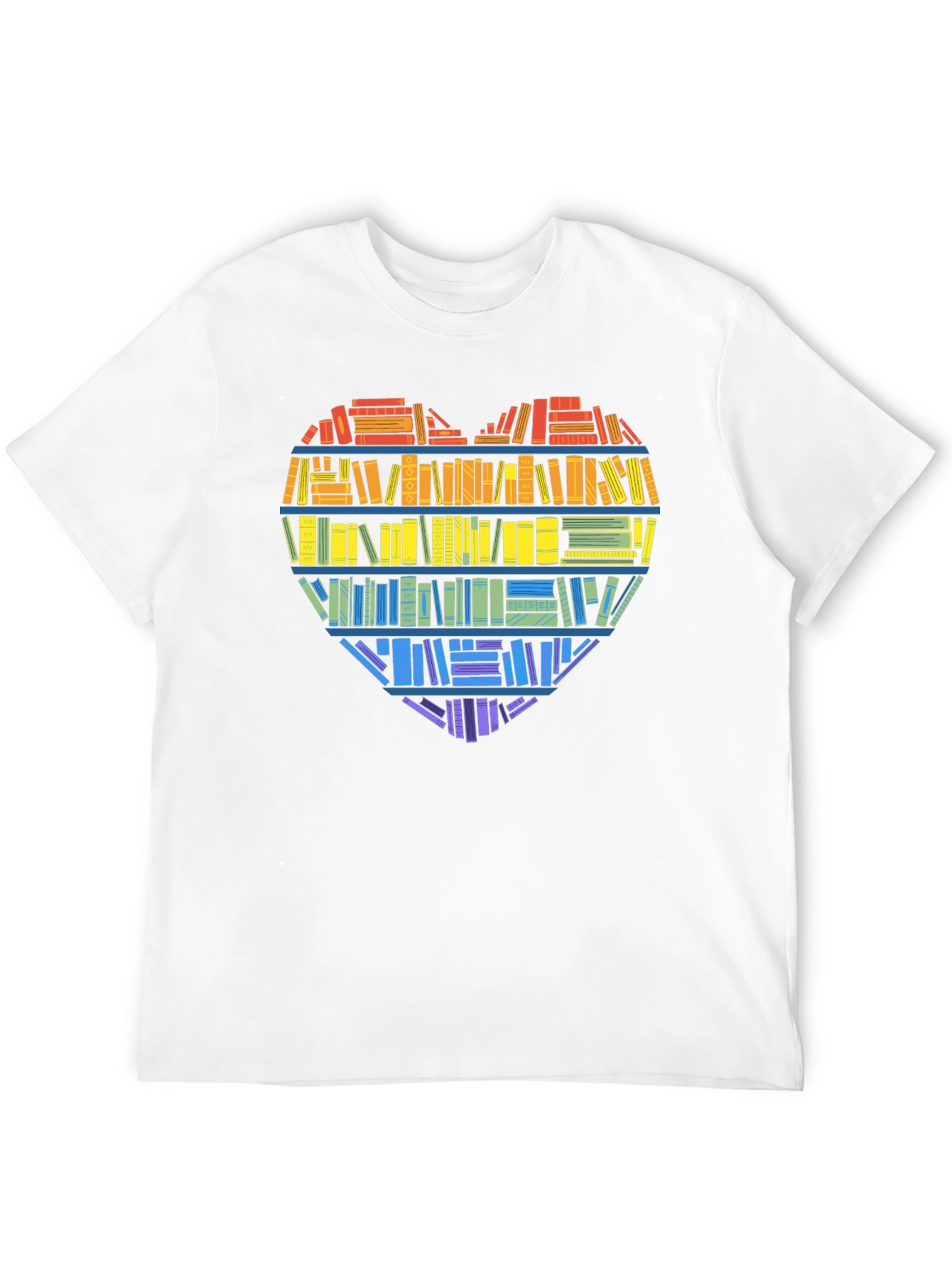 Book Lover Heart Graphic Tee