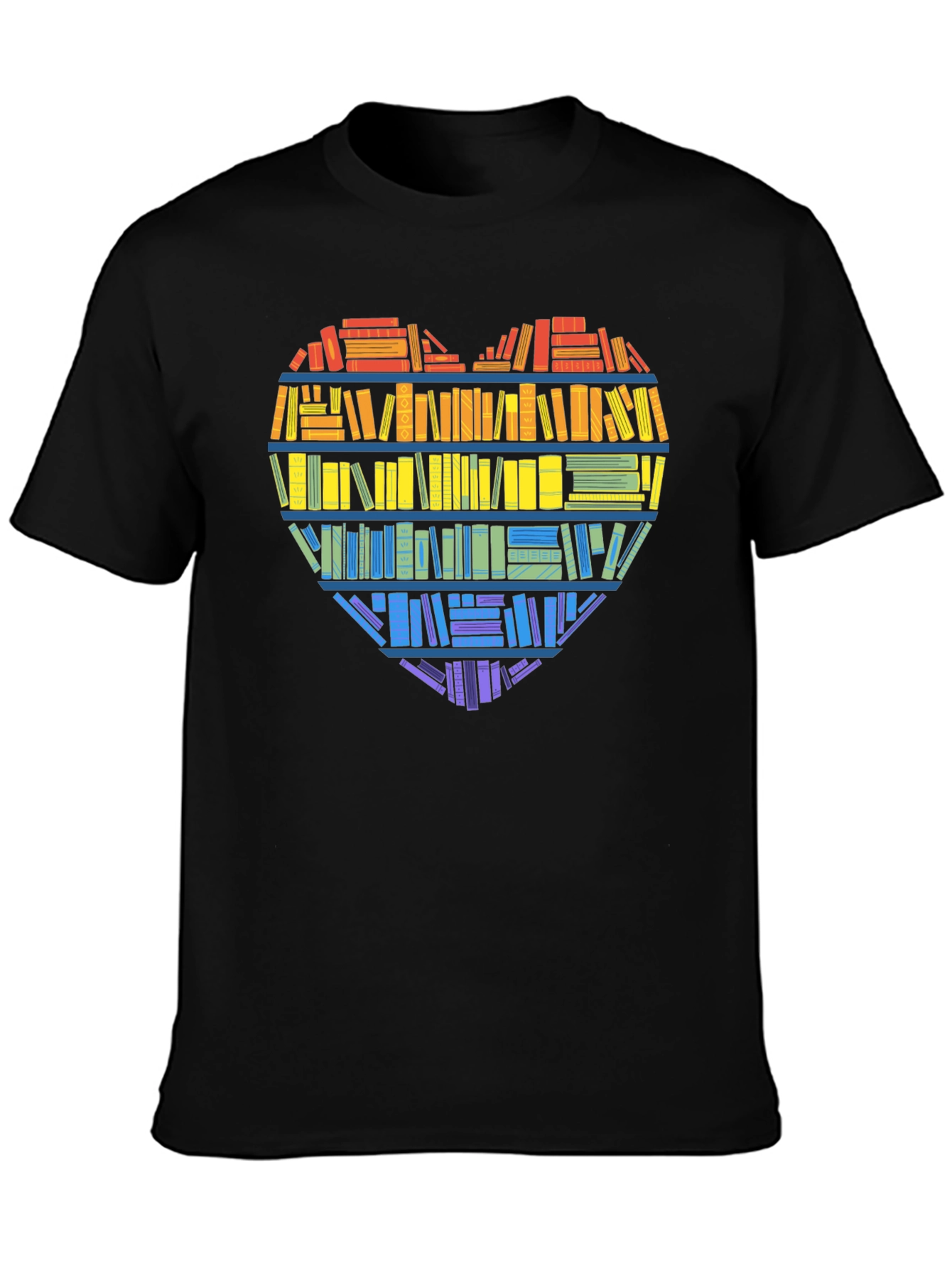 Book Lover Heart Graphic Tee
