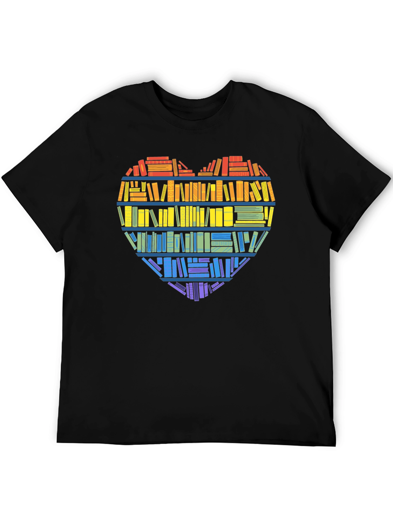 Book Lover Heart Graphic Tee