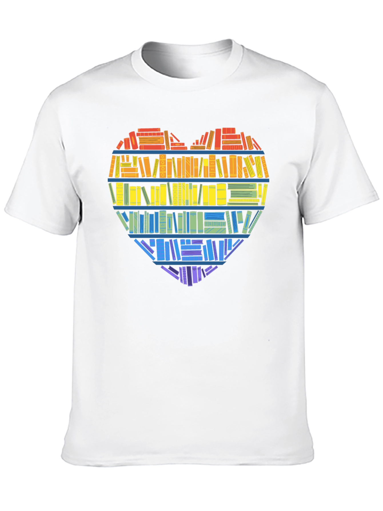 Book Lover Heart Graphic Tee