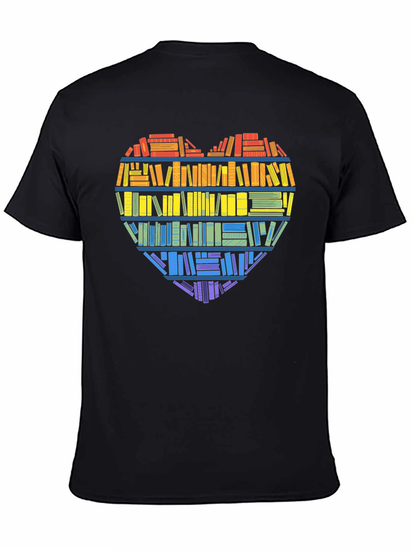 Book Lover Heart Graphic Tee
