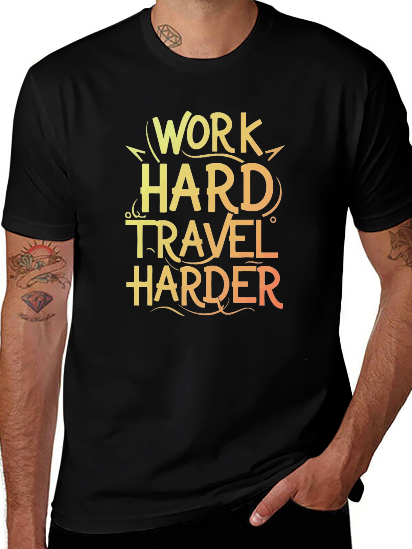 Work Hard Travel Harder Graphic Tee