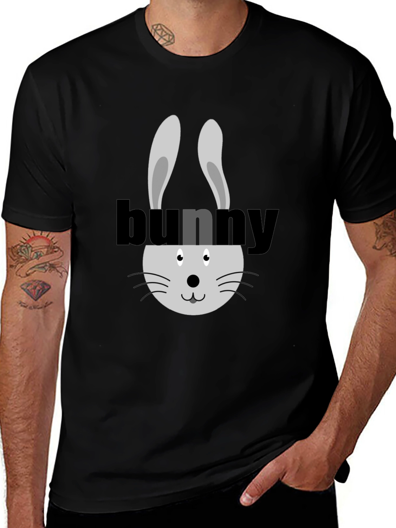 Bunny Graphic Tee - Soft Cotton Blend Comfort