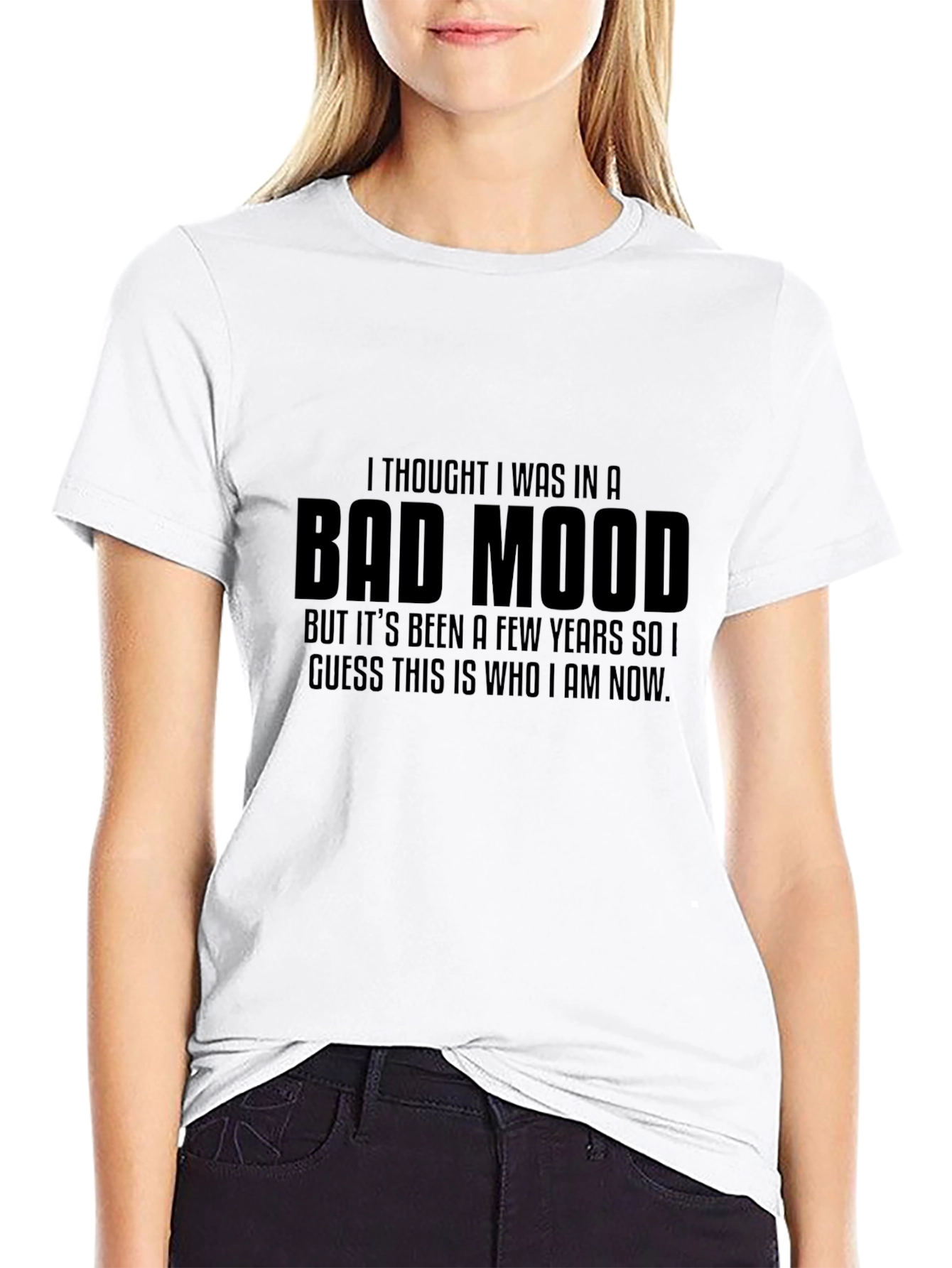 Bad Mood Graphic T-Shirt - Humorous Mens Tee