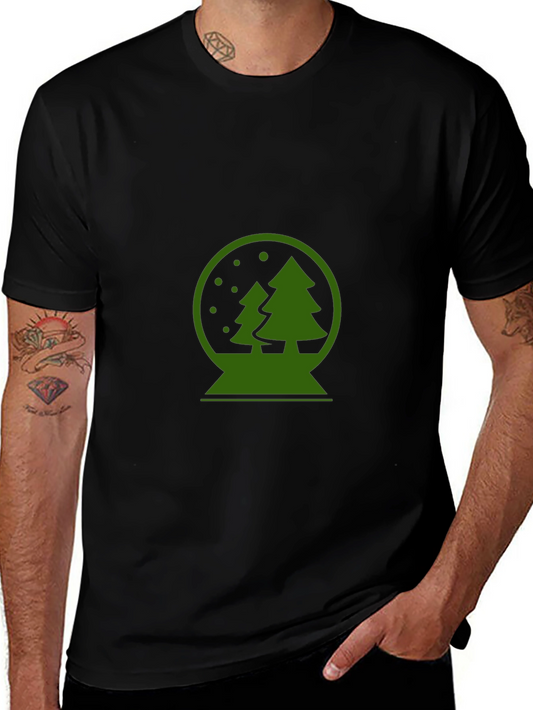 Christmas Snow Globe Graphic T-Shirt