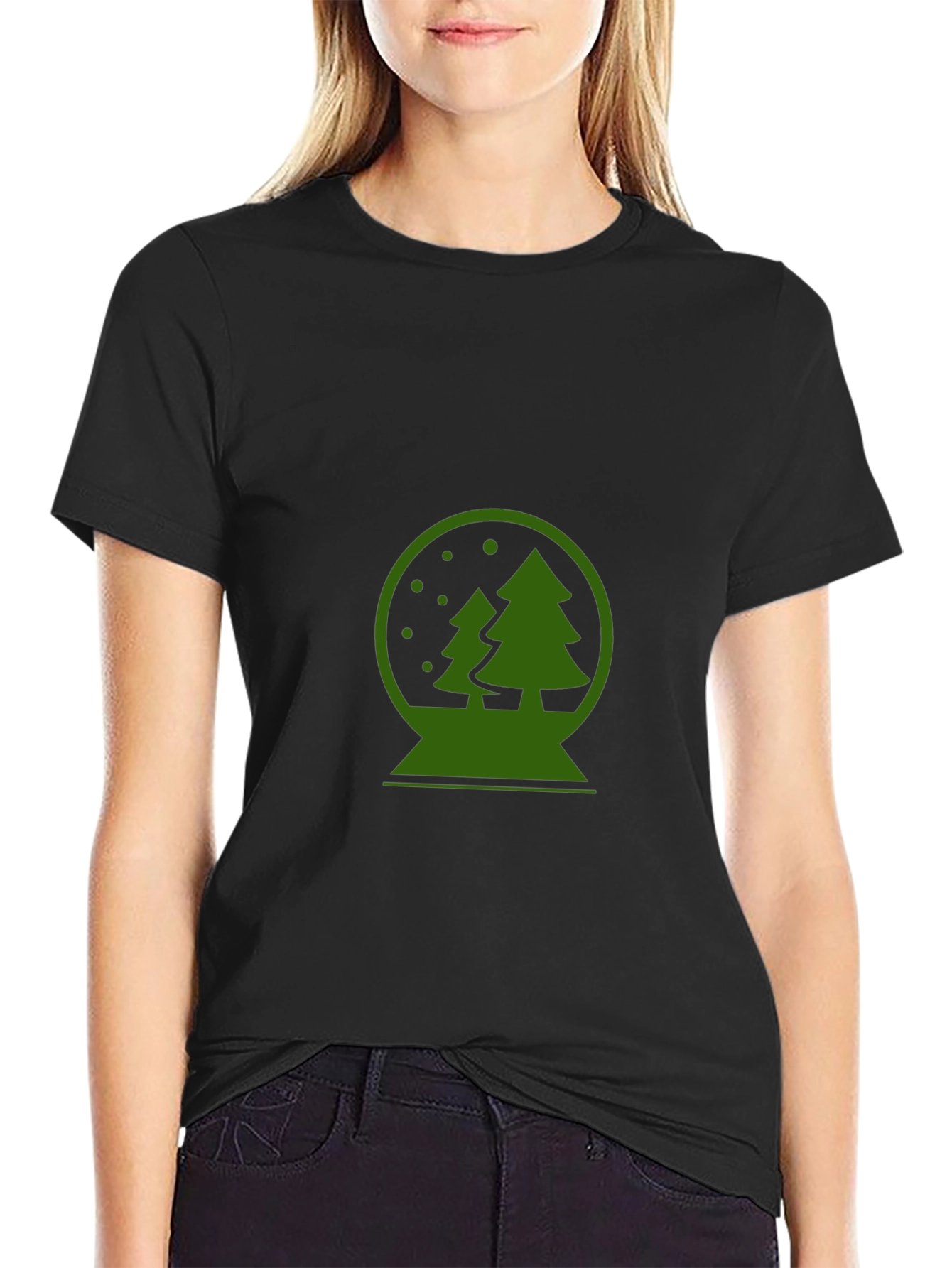 Christmas Snow Globe Graphic T-Shirt