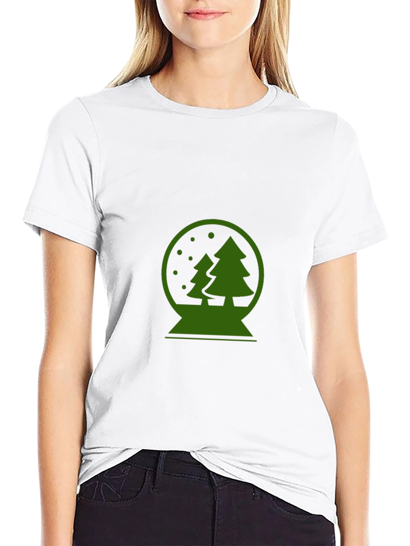 Christmas Snow Globe Graphic T-Shirt