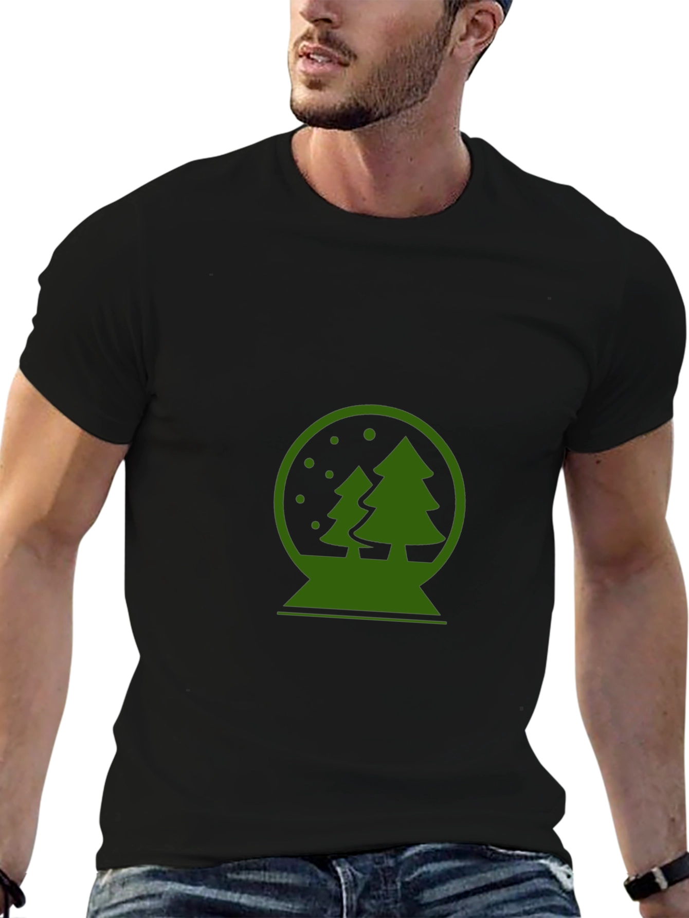 Christmas Snow Globe Graphic T-Shirt