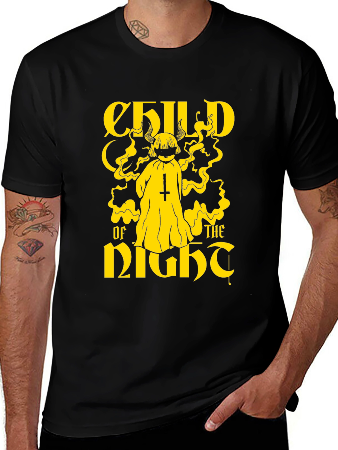 Child of the Night Graphic Tee - Black
