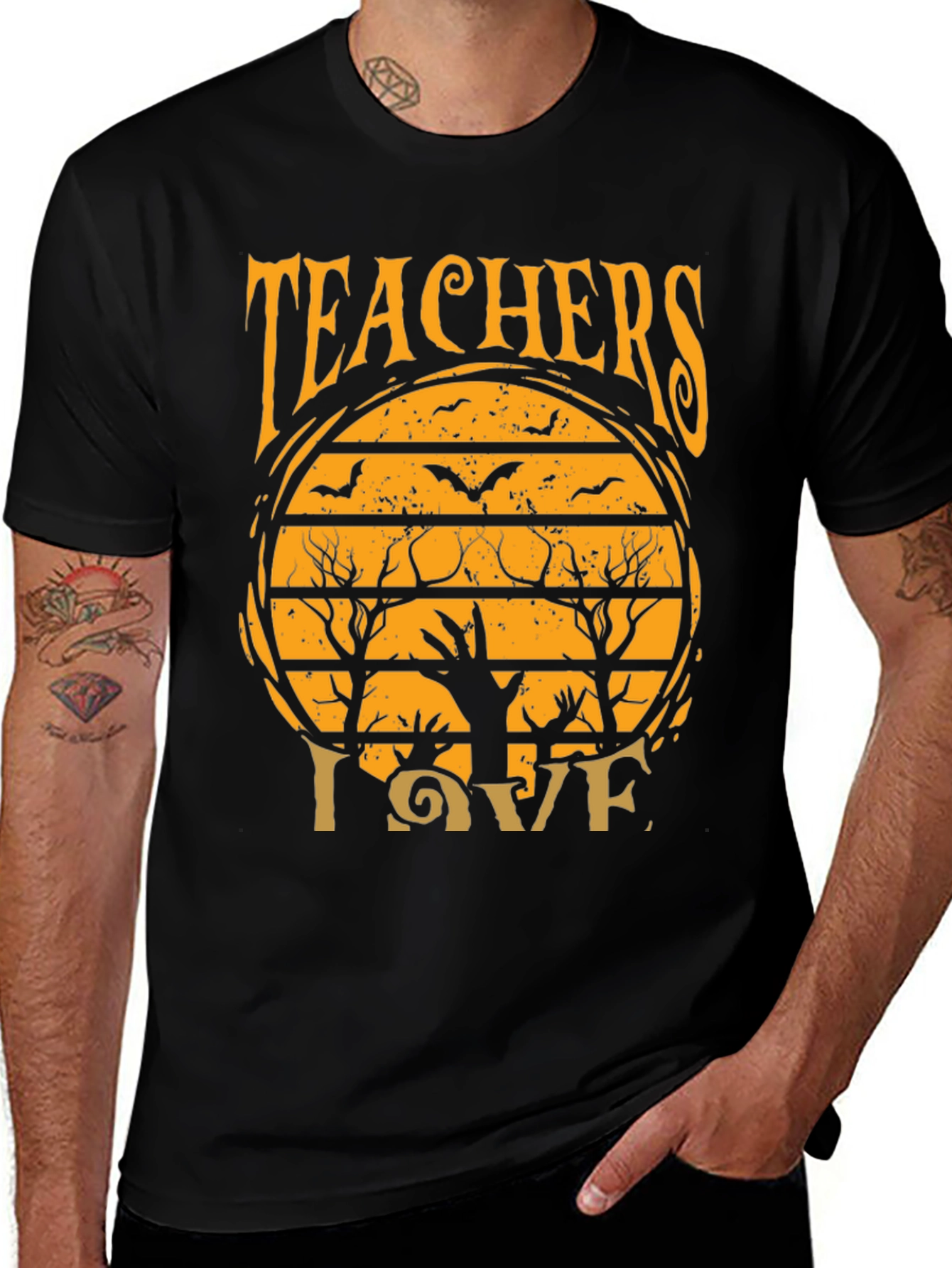 Teachers Halloween Love Tee