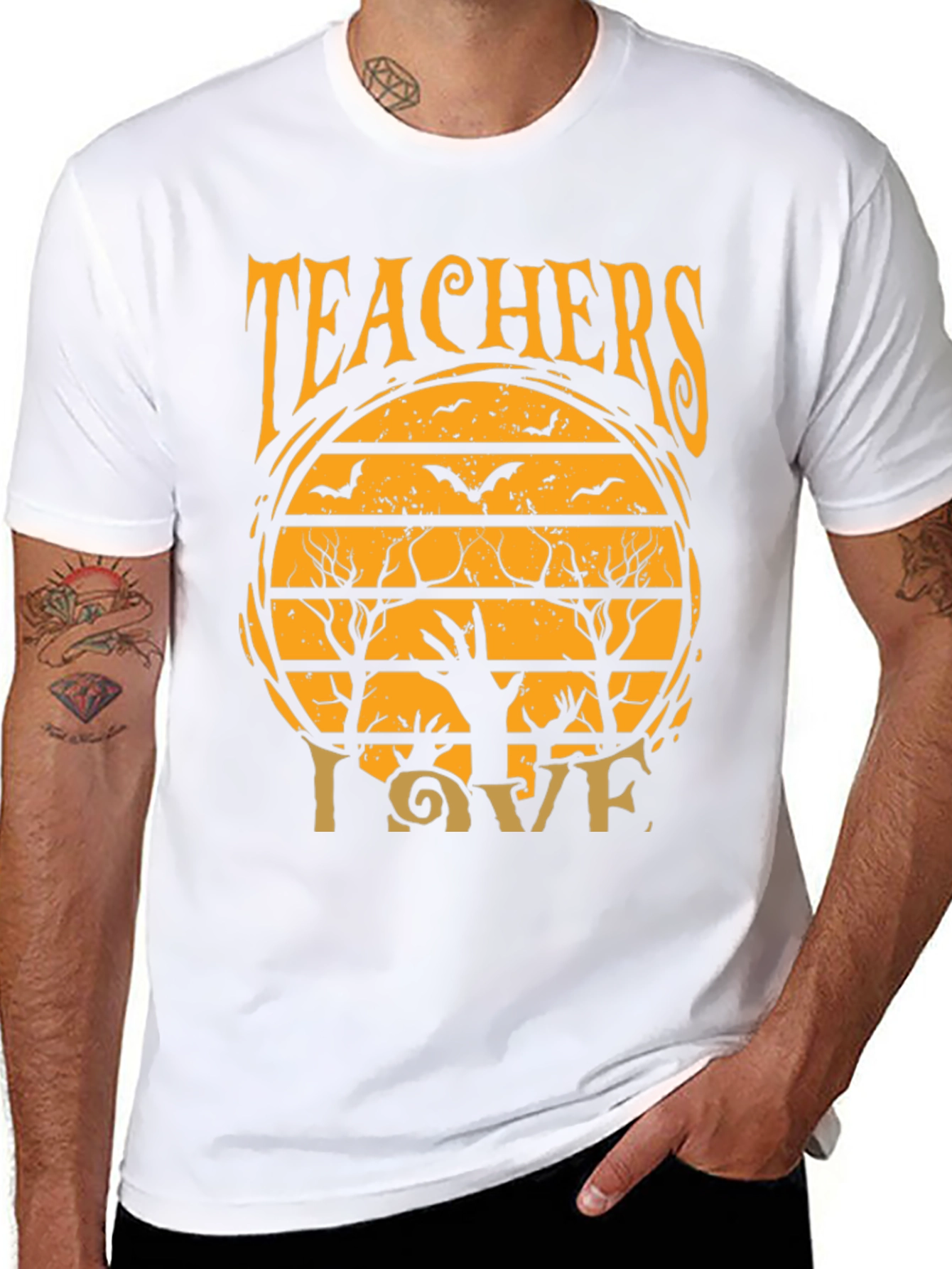 Teachers Halloween Love Tee