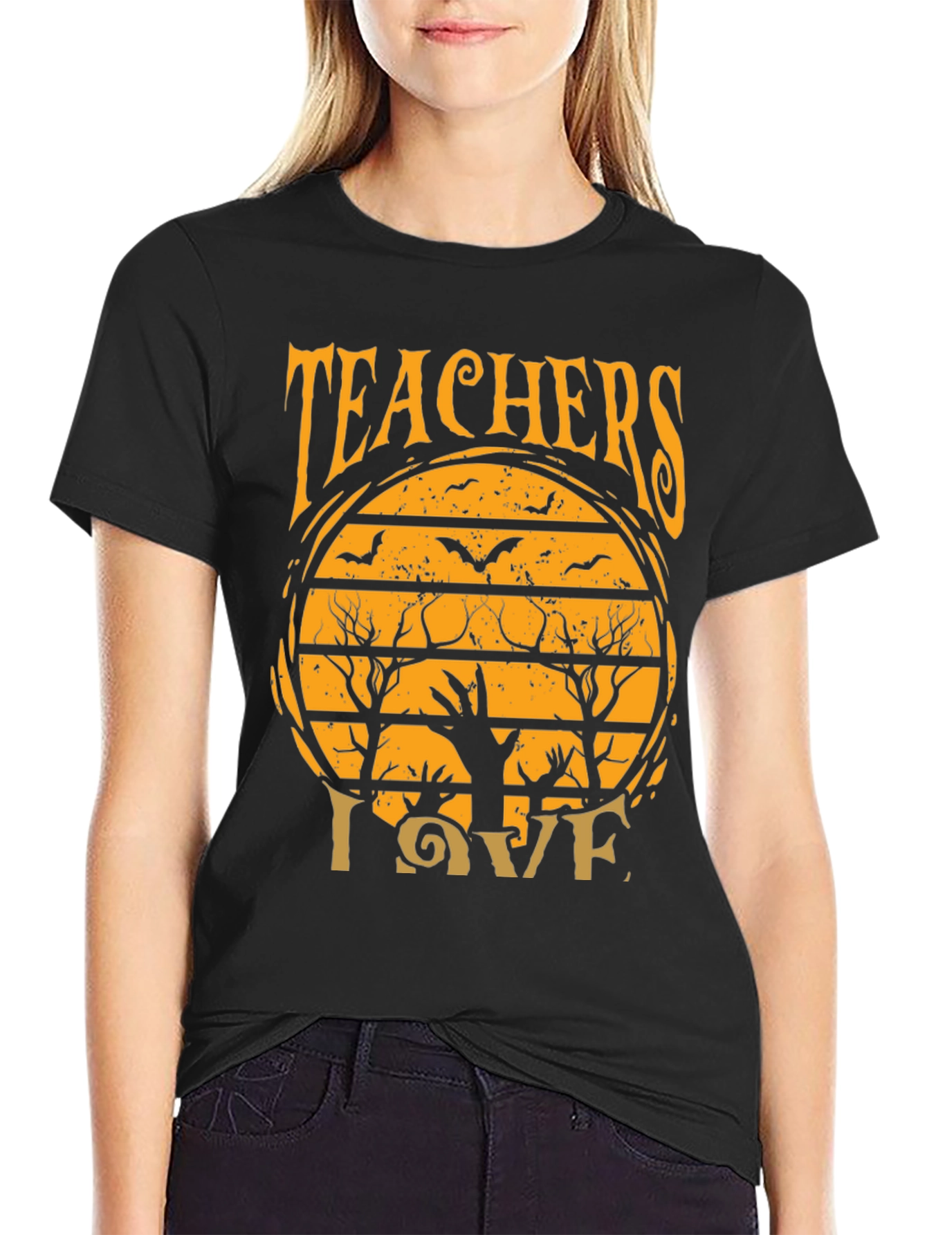 Teachers Halloween Love Tee