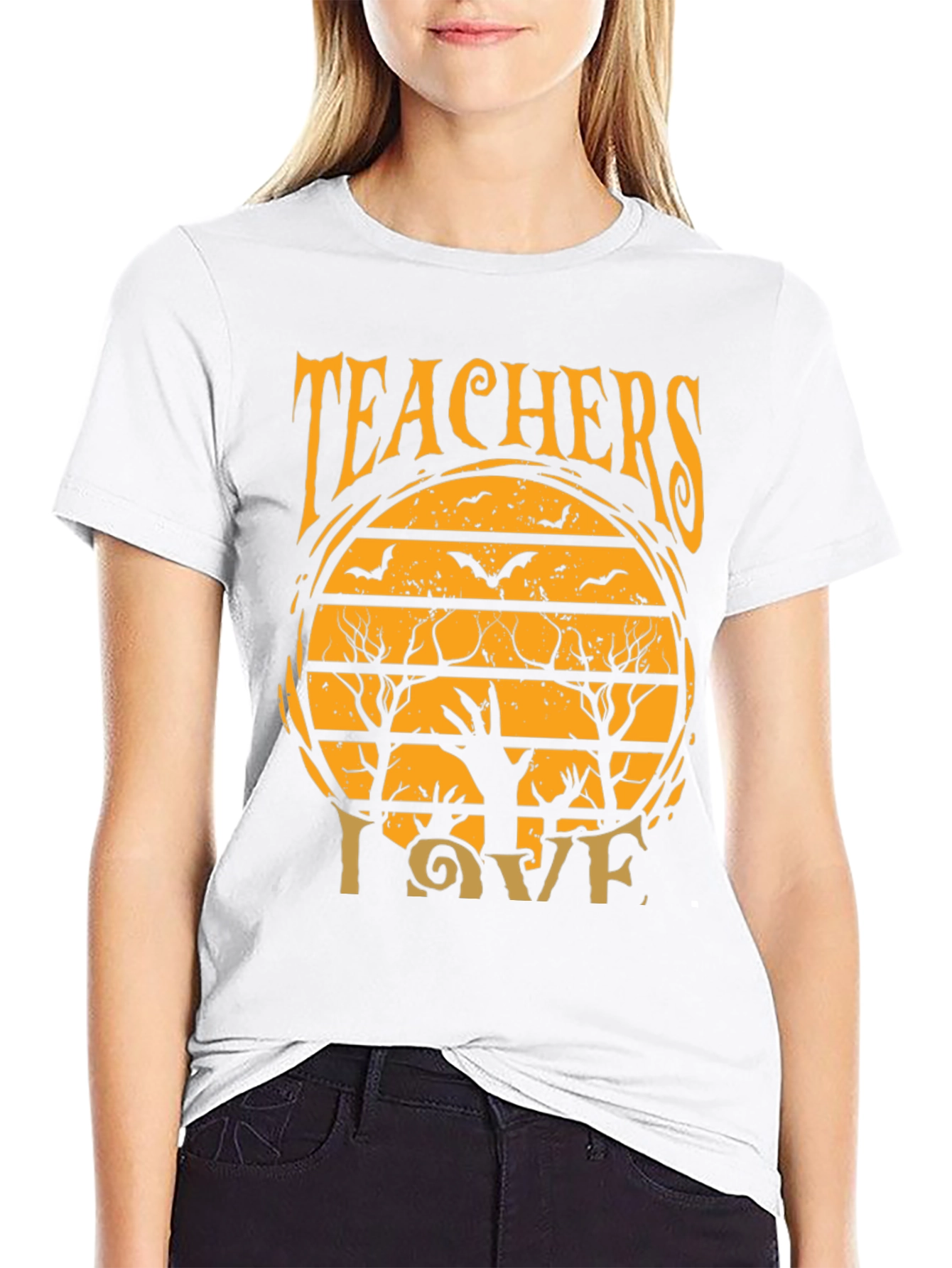 Teachers Halloween Love Tee