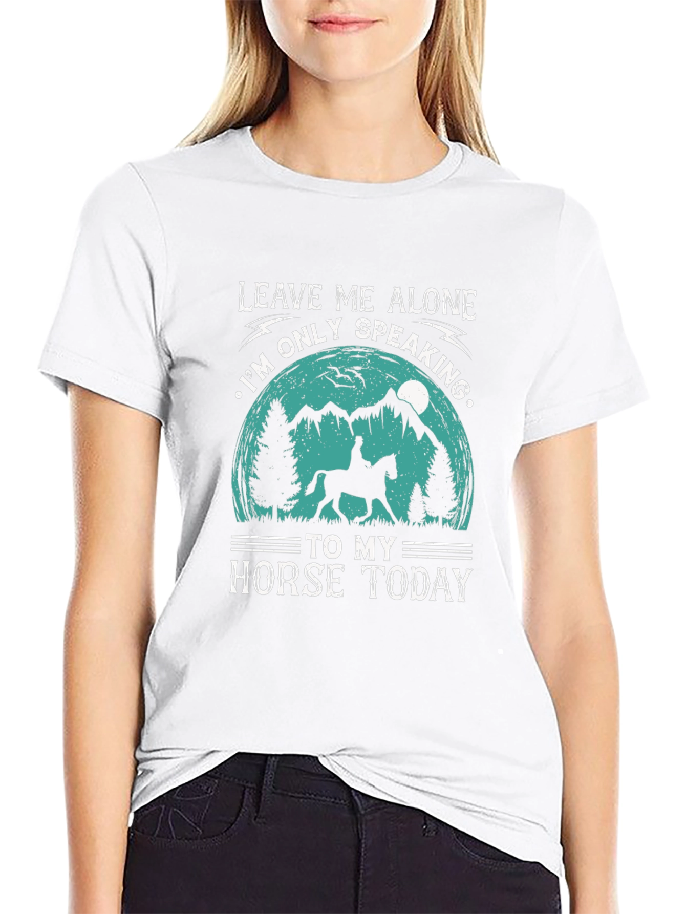 Leave Me Alone Horse Lover Tee