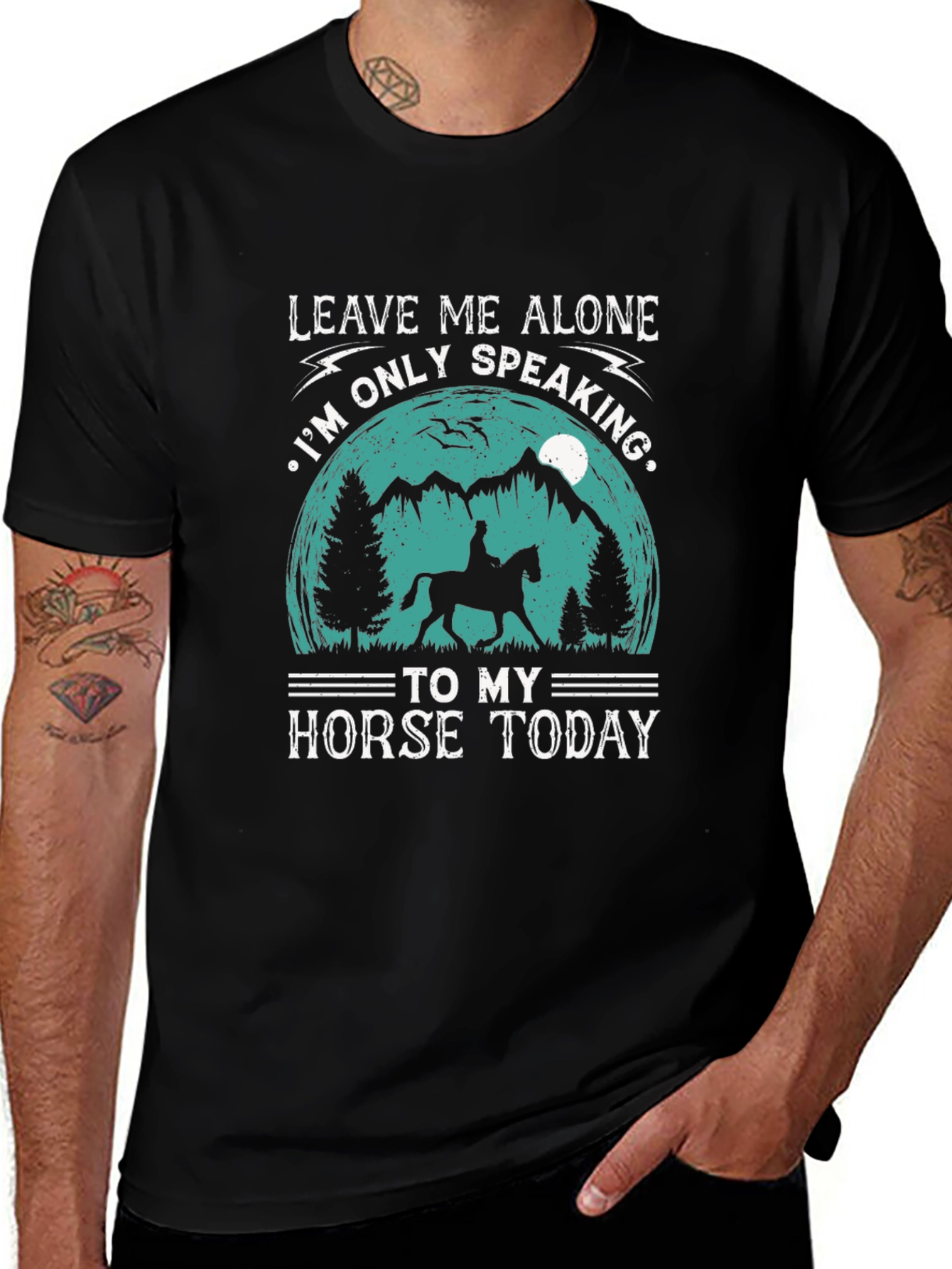 Leave Me Alone Horse Lover Tee