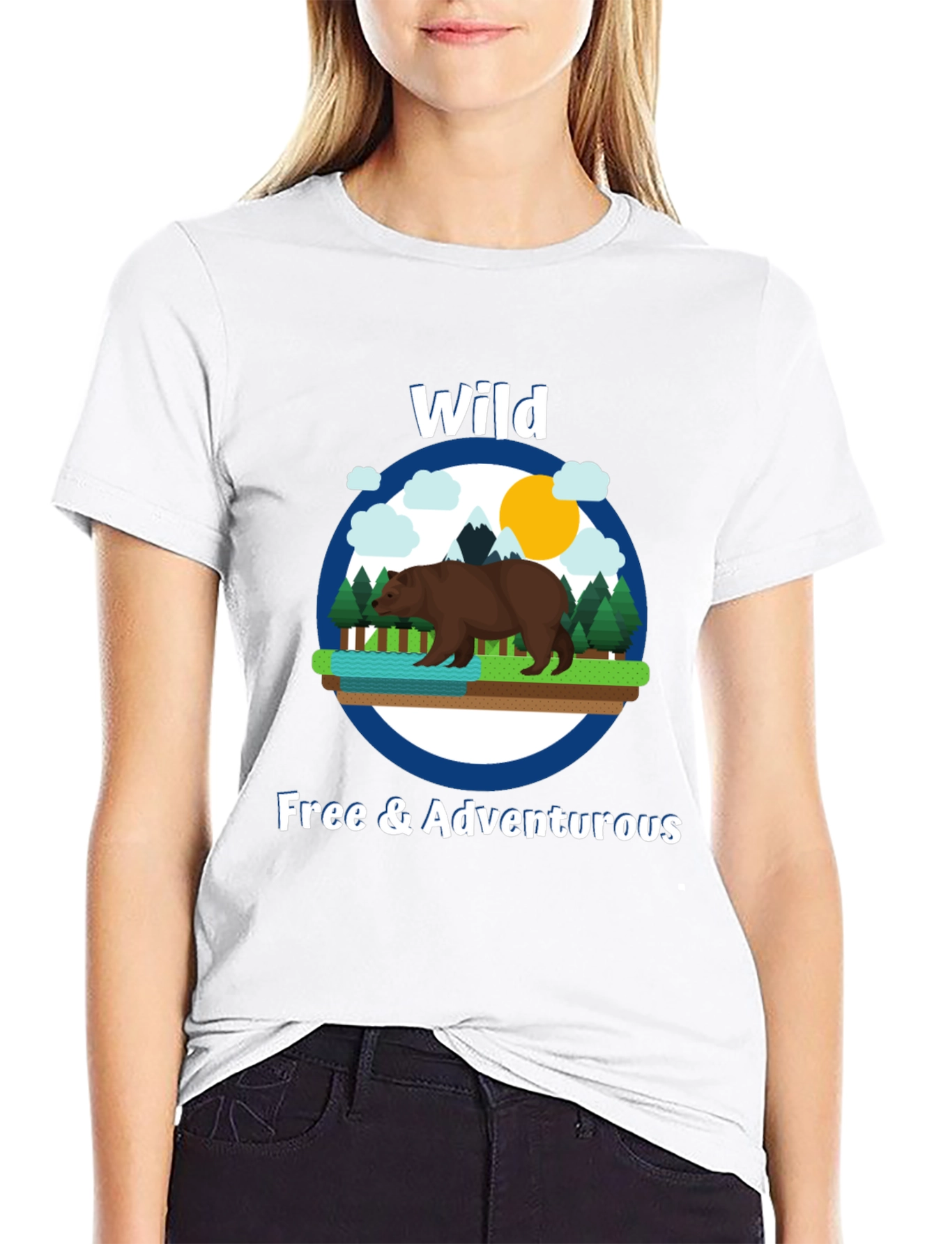 Wild & Adventurous Bear Graphic T-Shirt