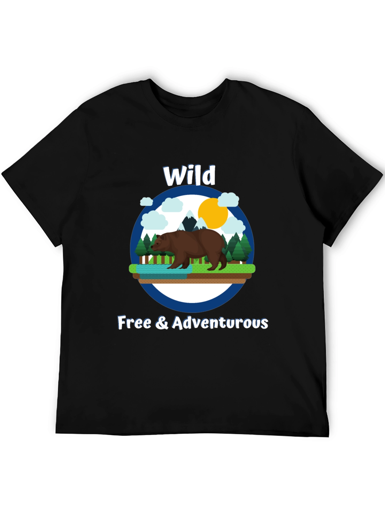 Wild & Adventurous Bear Graphic T-Shirt