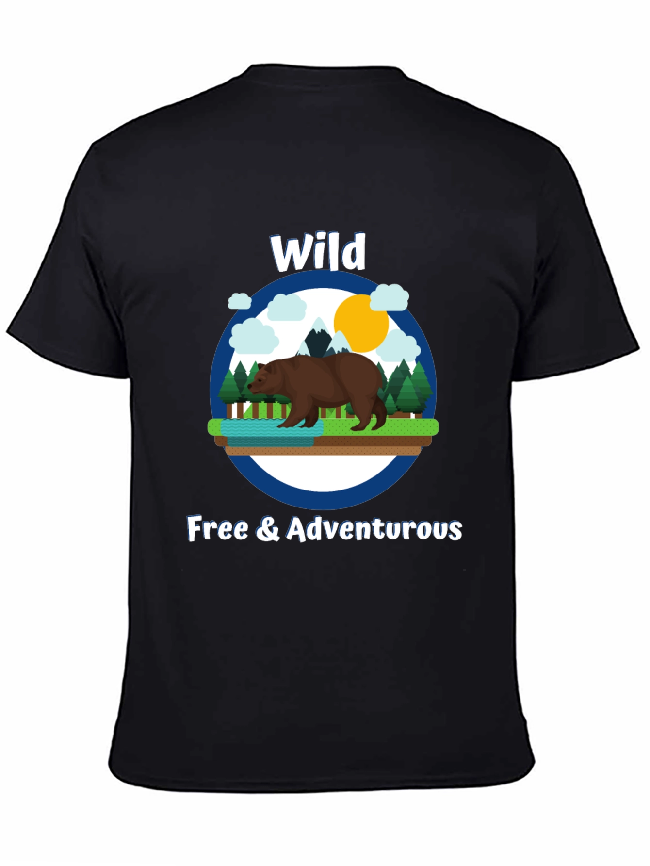 Wild & Adventurous Bear Graphic T-Shirt