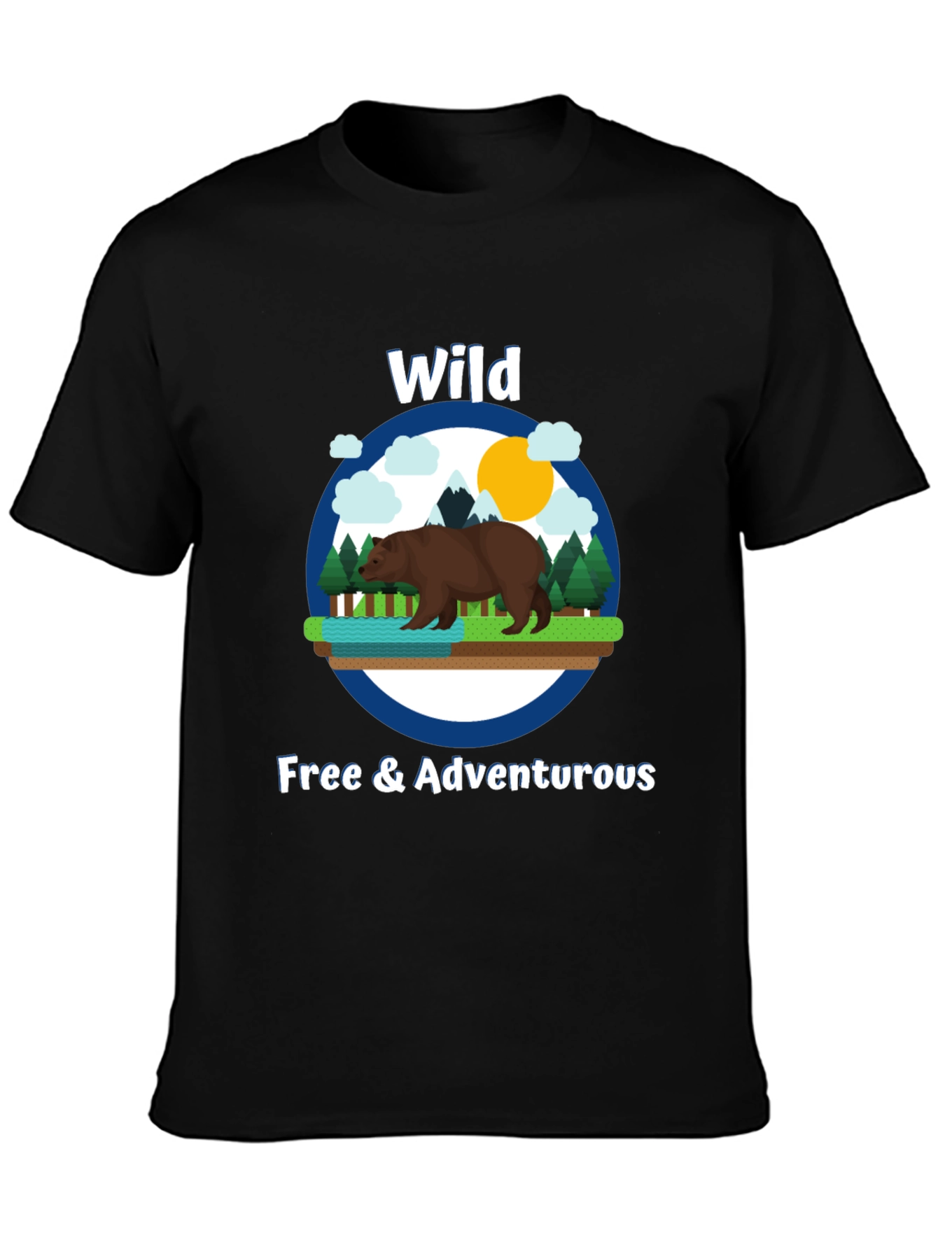 Wild & Adventurous Bear Graphic T-Shirt