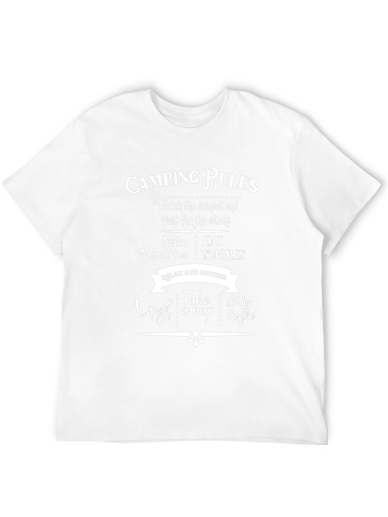Camping Rules Graphic Tee - Relax & Unwind