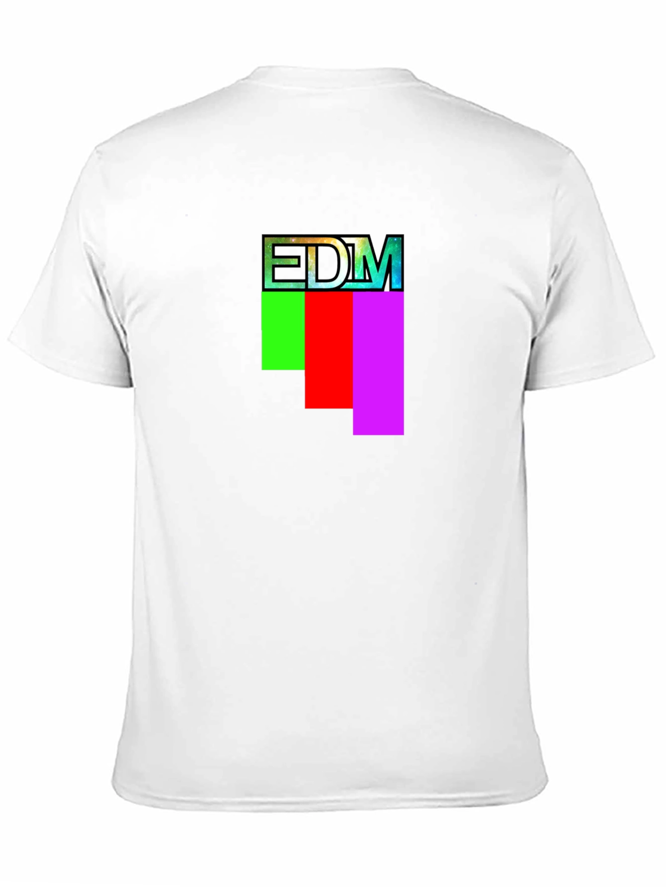 EDM Graphic Print Crew Neck T-Shirt