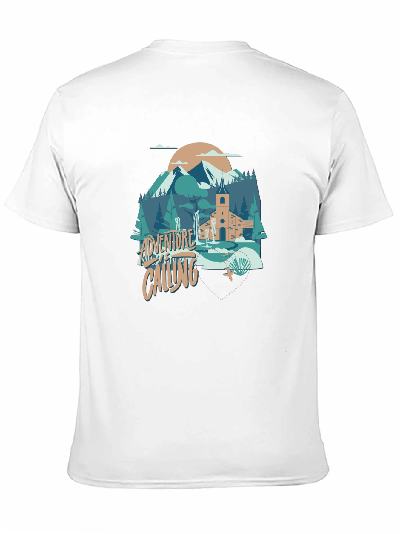 Adventure Calling Graphic Tee - Black
