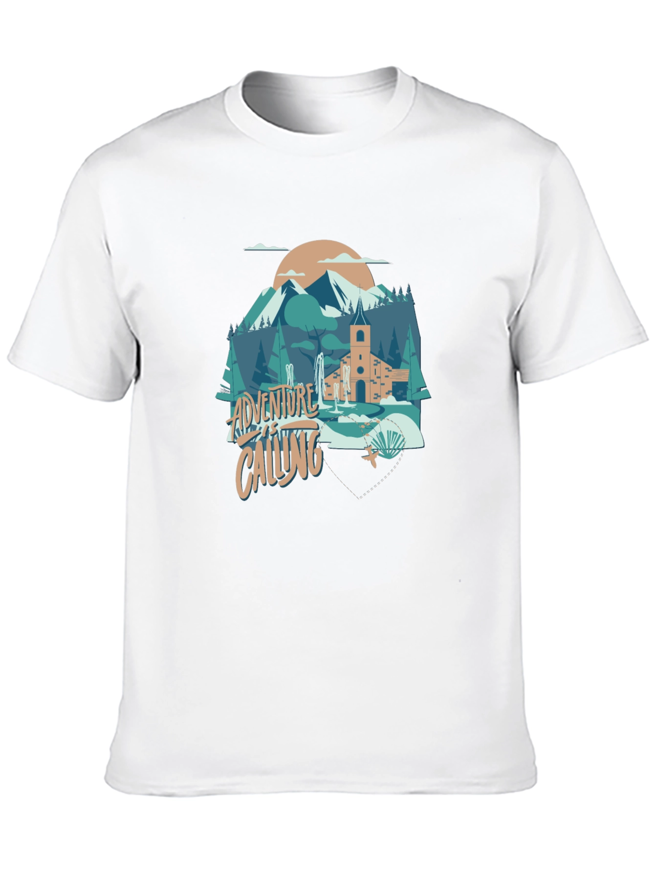 Adventure Calling Graphic Tee - Black