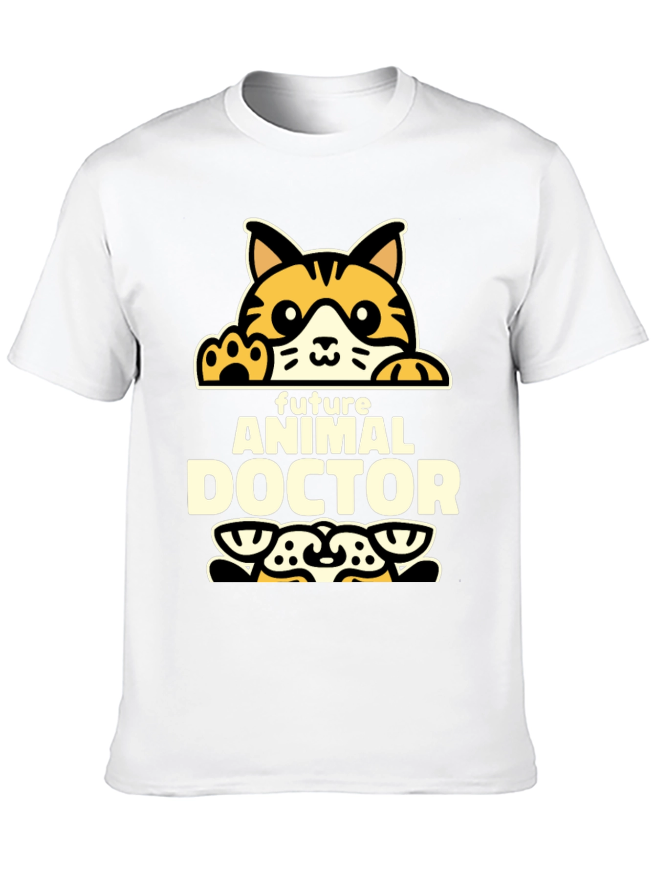Future Animal Doctor T-Shirt - Cute Cat Design