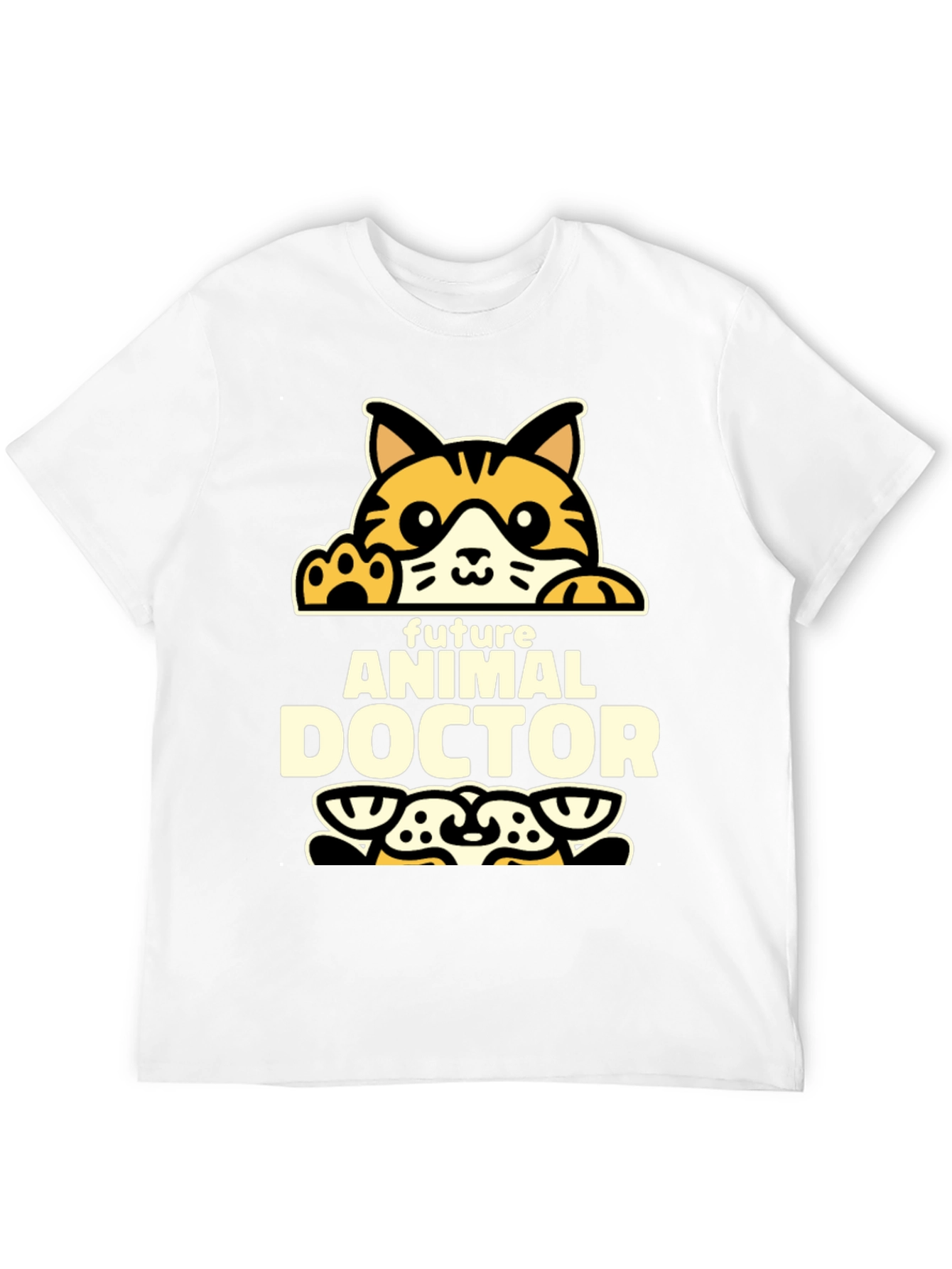 Future Animal Doctor T-Shirt - Cute Cat Design