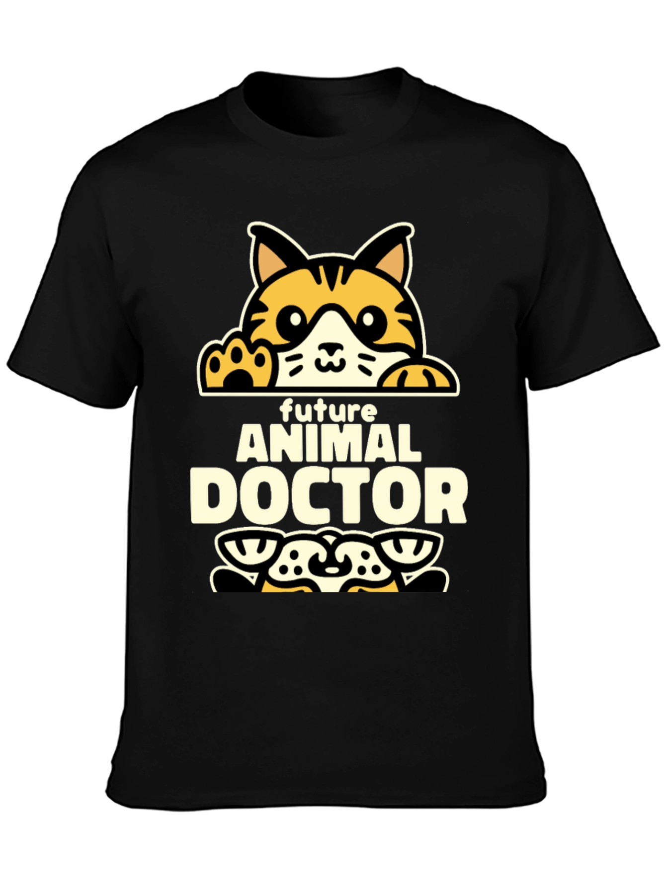 Future Animal Doctor T-Shirt - Cute Cat Design