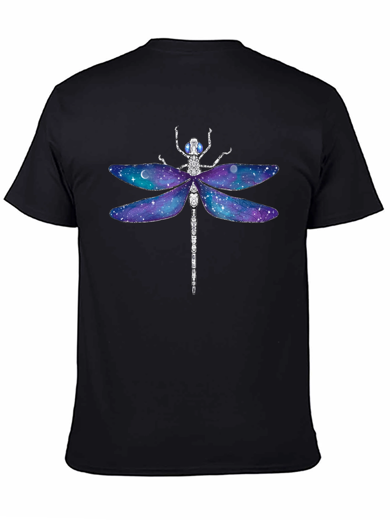 Galaxy Dragonfly Graphic Tee - Unique Space Design