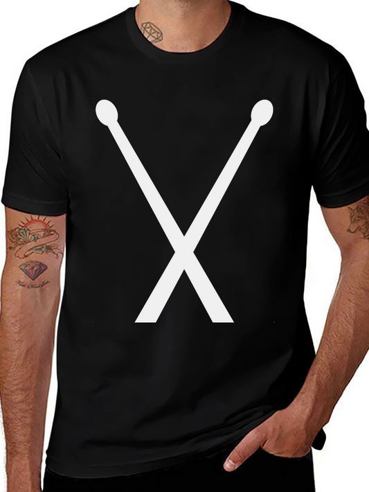 Drumsticks Graphic Tee - Music Lover Shirt