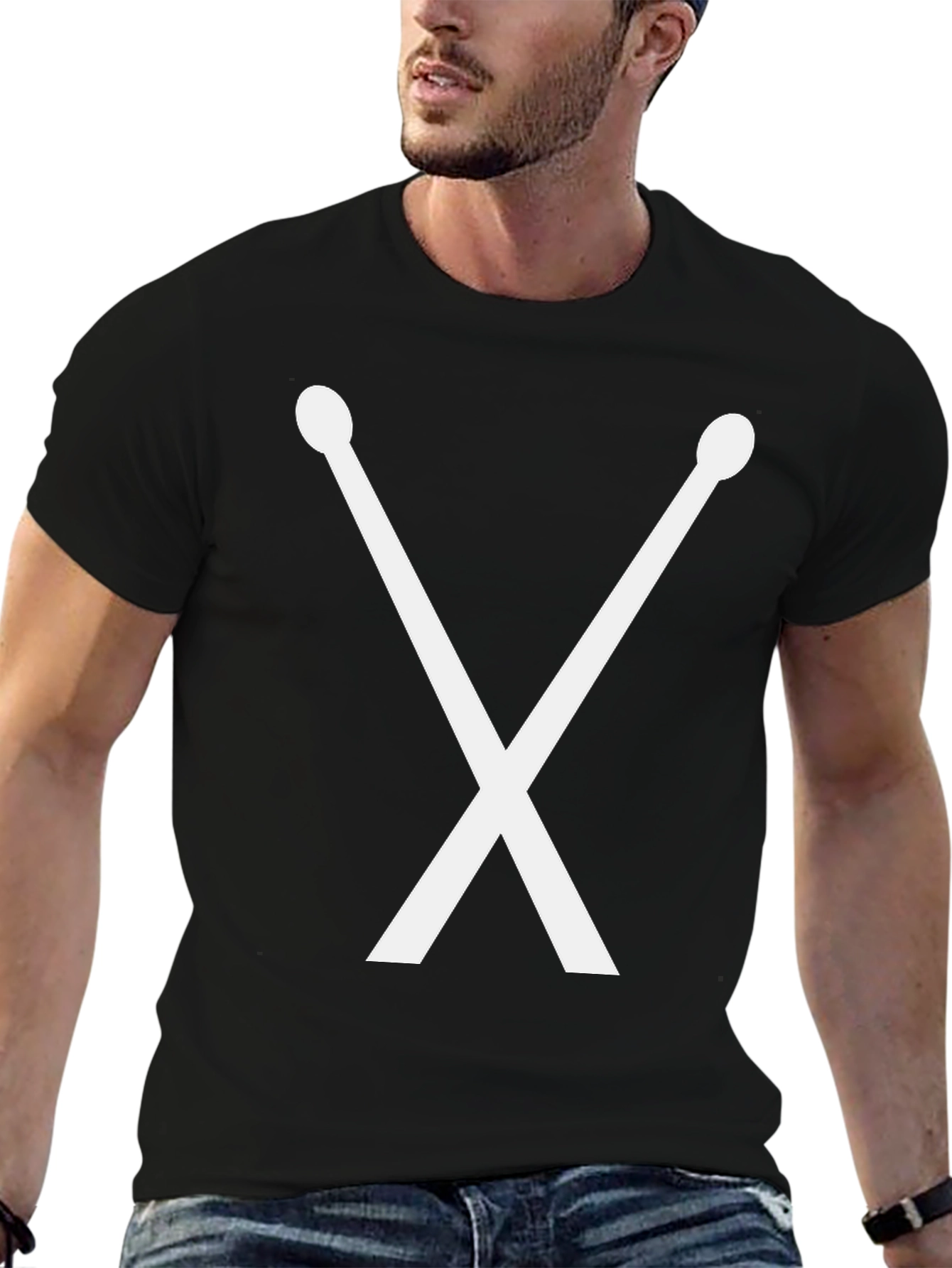 Drumsticks Graphic Tee - Music Lover Shirt