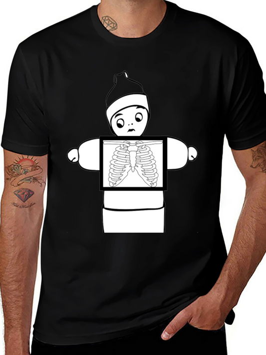 Funny X-Ray Baby Doll Black T-Shirt