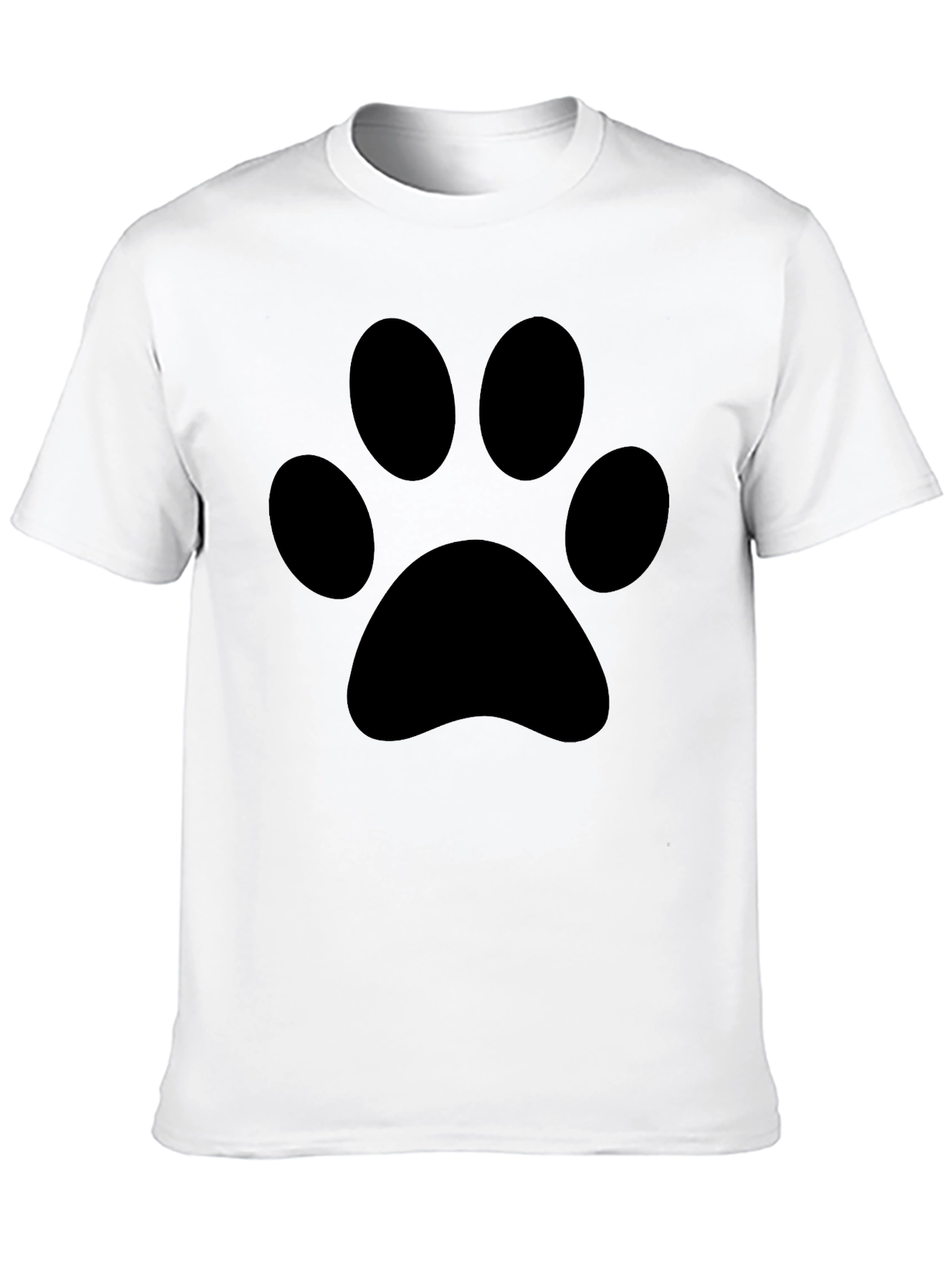 Paw Print Graphic Tee - Black