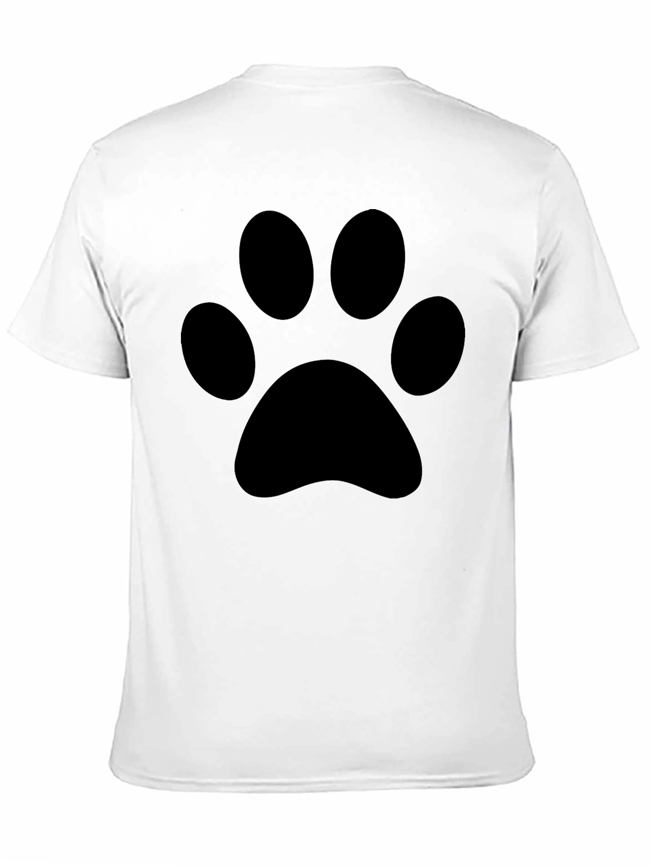 Paw Print Graphic Tee - Black