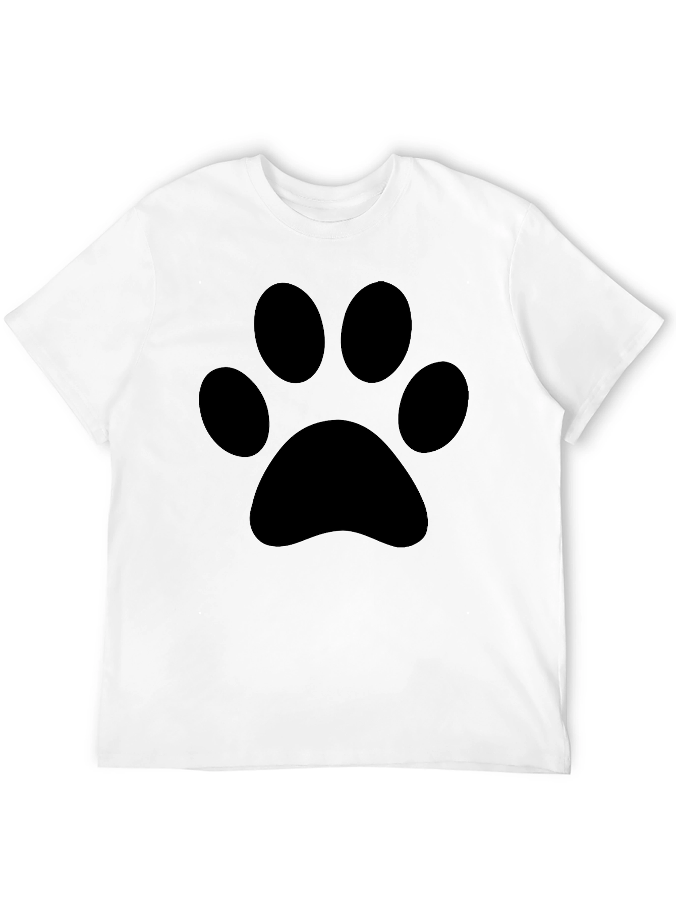 Paw Print Graphic Tee - Black
