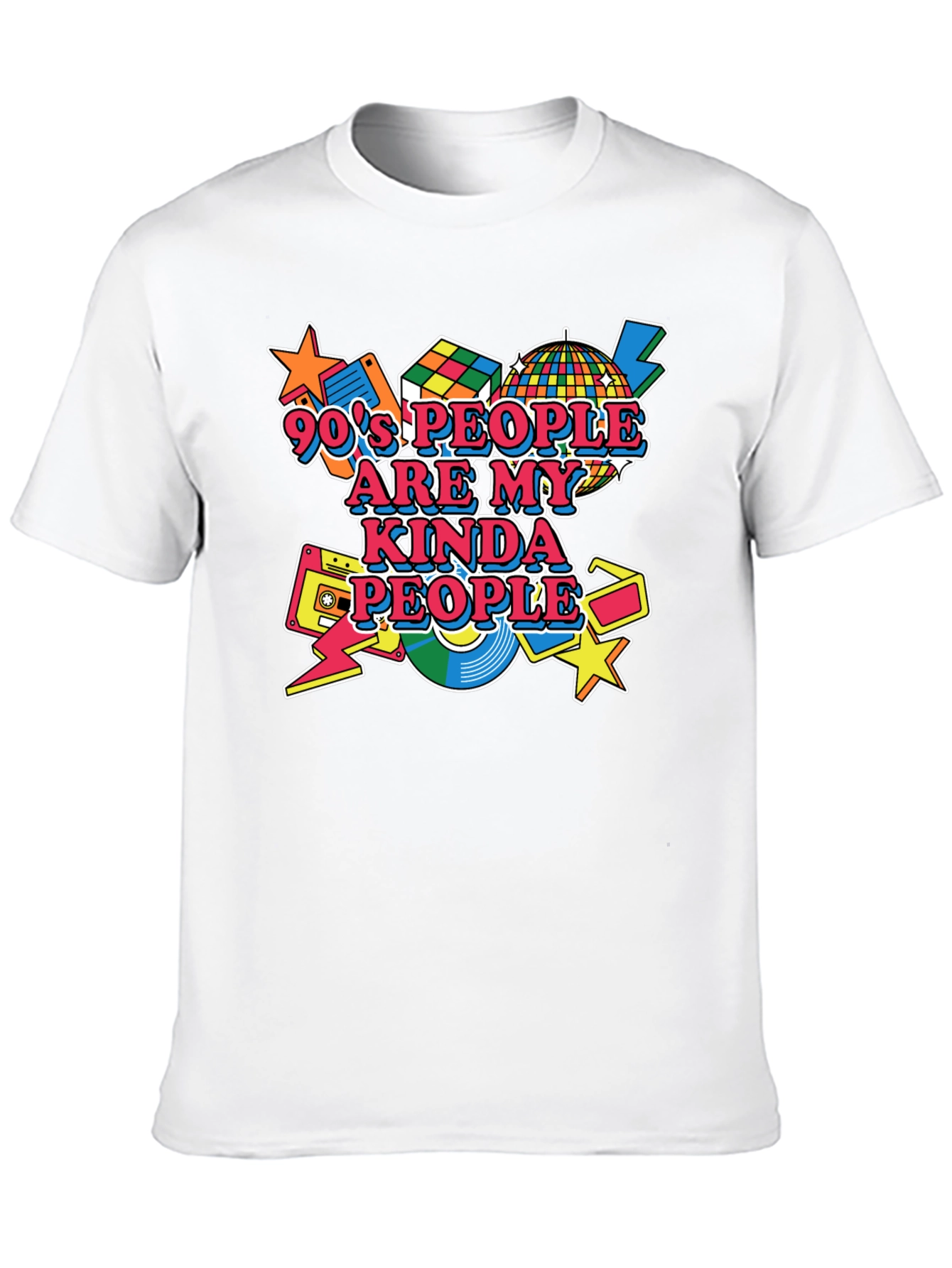 90s Kind of People Black T-Shirt